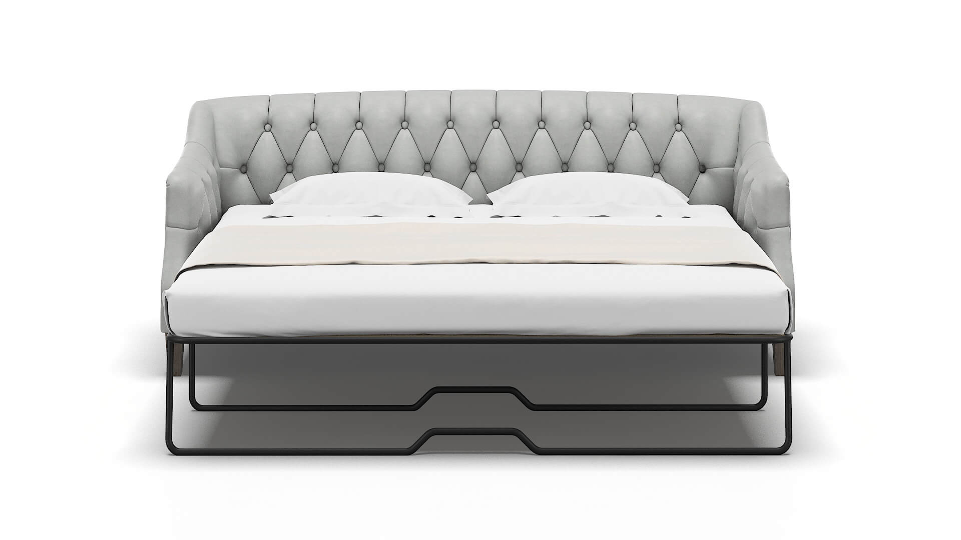 Shiraz Dawson Platinum Sofa Sleeper Espresso legs 1