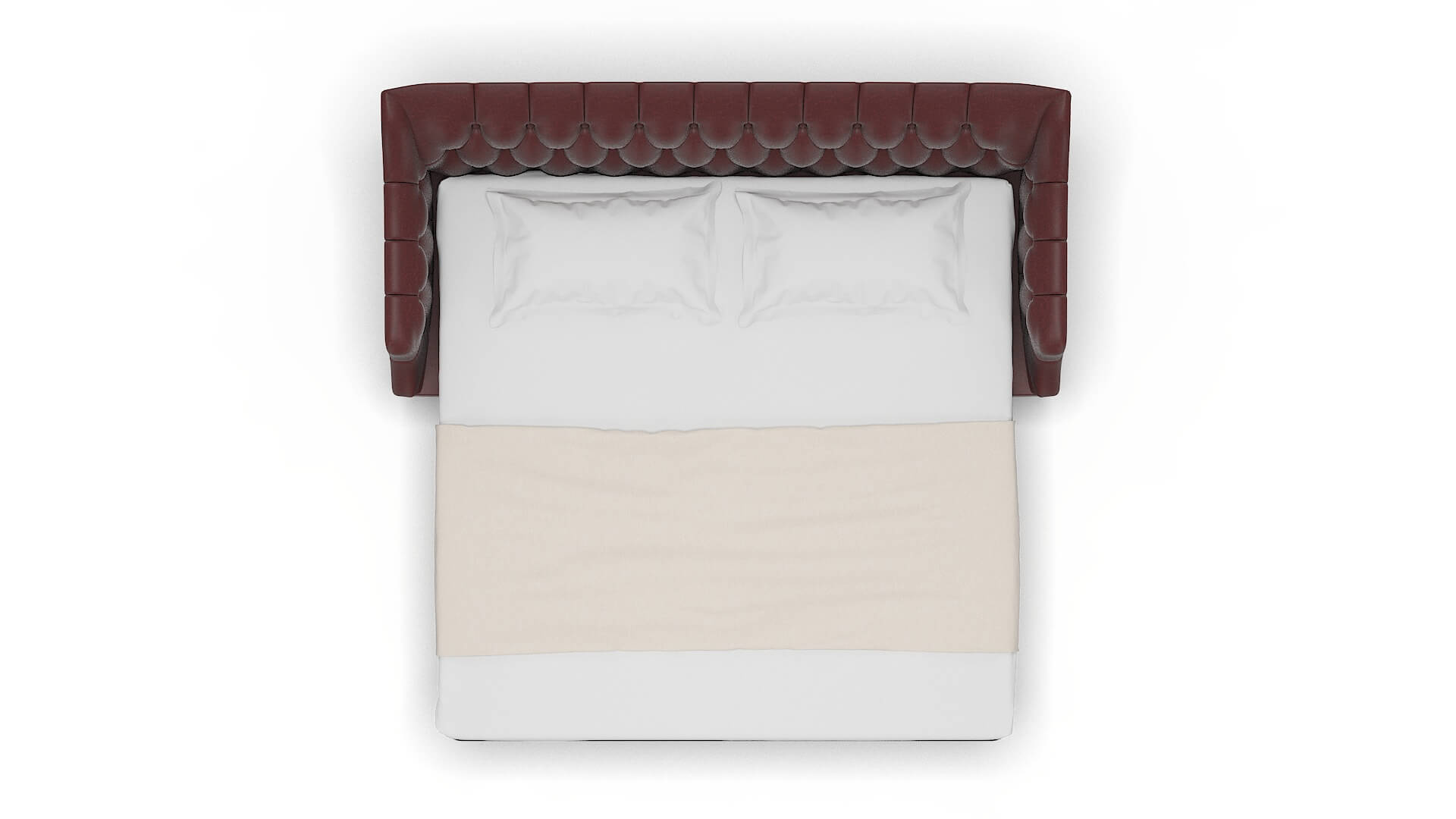 Shiraz Derby Berry Sofa Sleeper Espresso legs 3