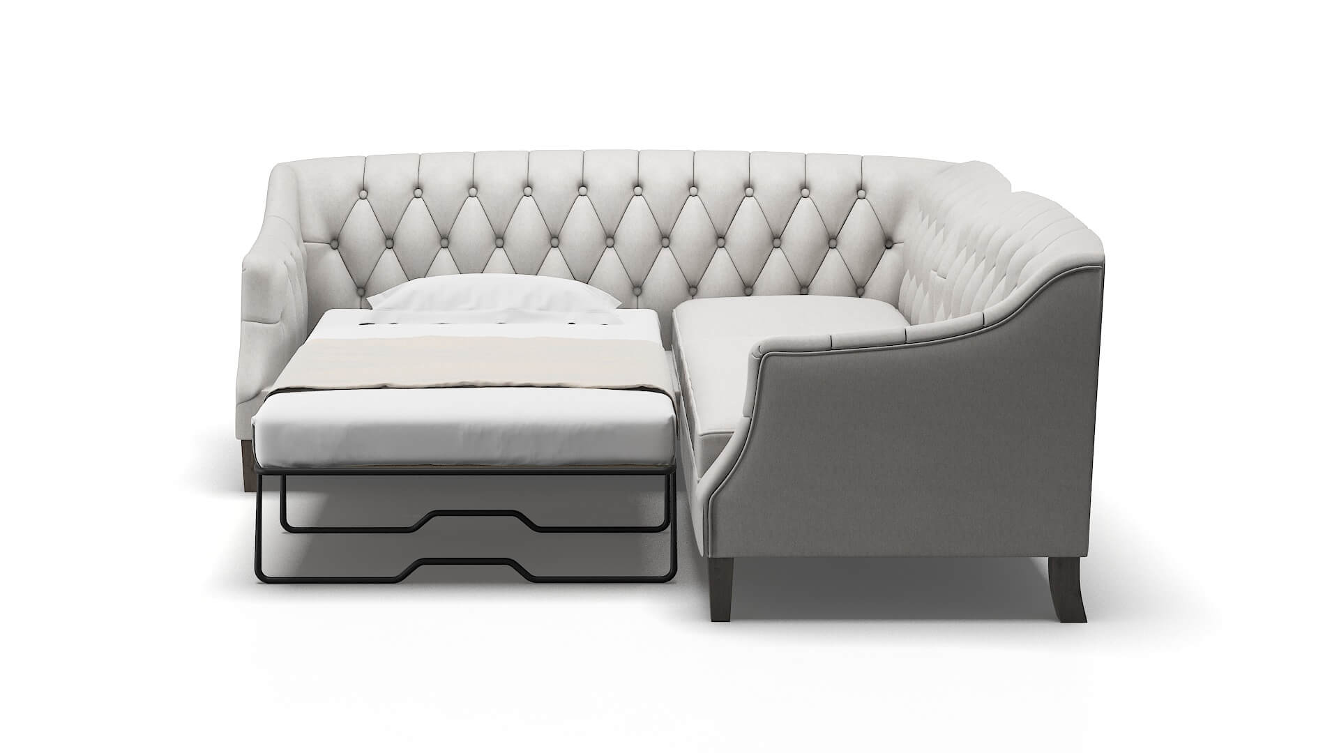 Shiraz Dream_d Sterling Sectional Sleeper Espresso legs 1