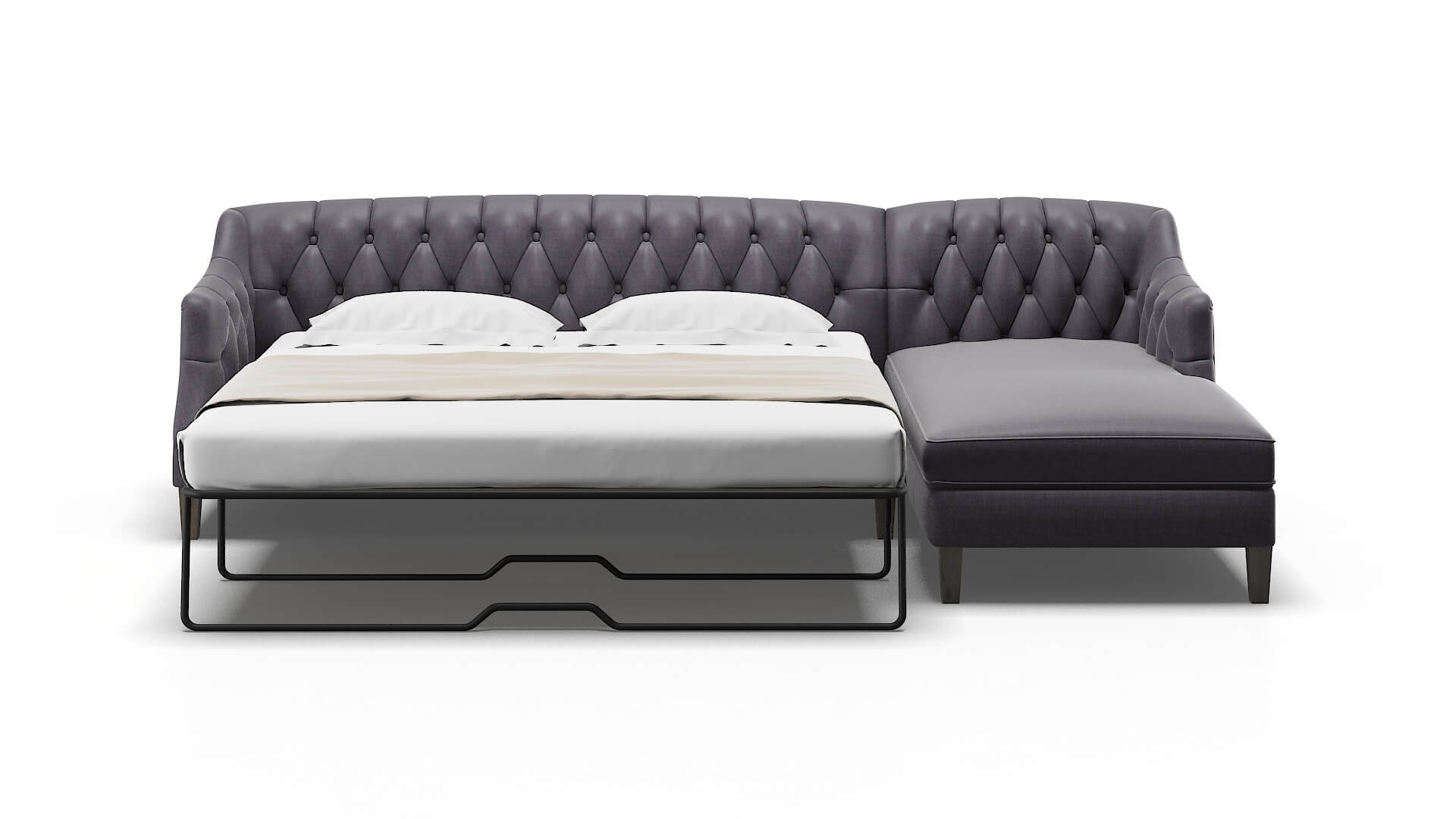 Shiraz Durham Ink Panel Sleeper Espresso legs 1