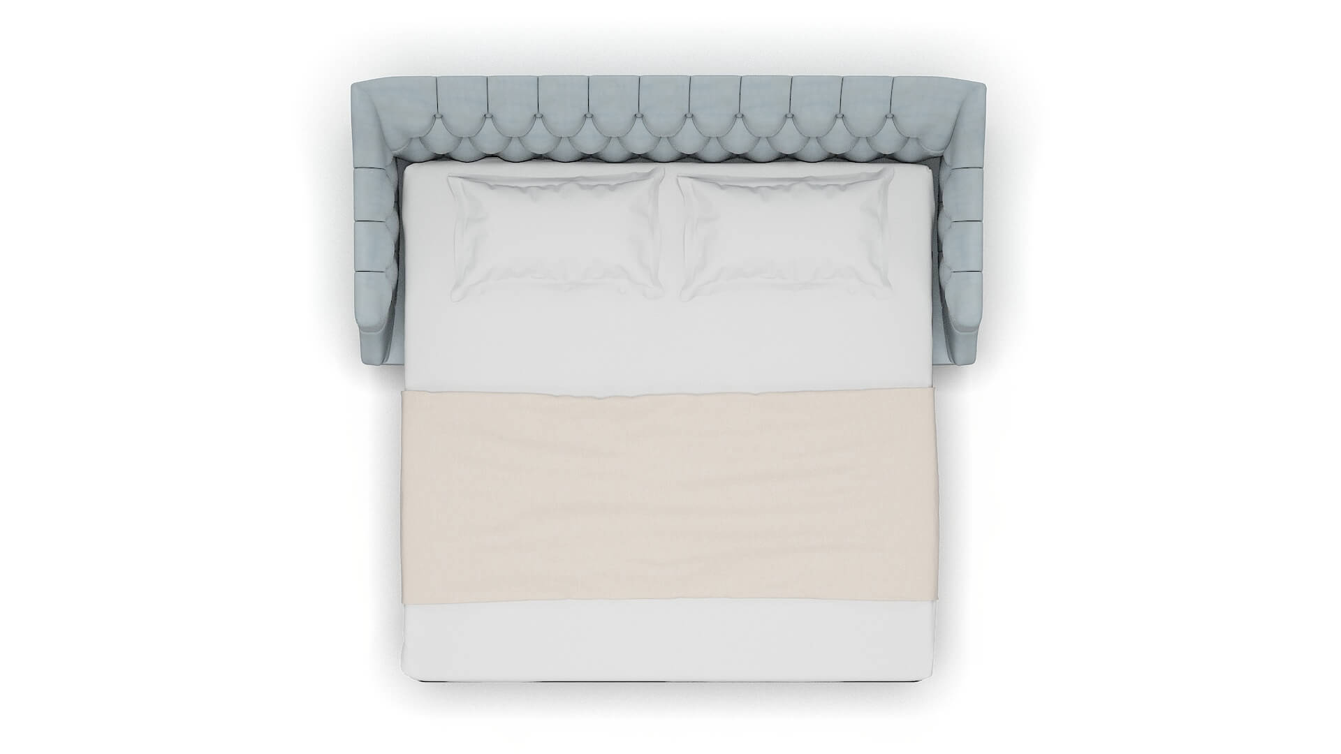 Shiraz Hathaway Aqua Sofa Sleeper Espresso legs 3