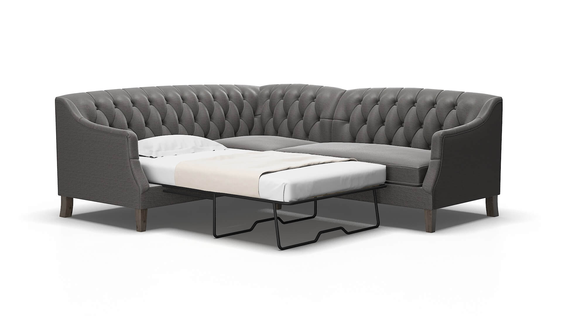 Shiraz Insight Eclipse Sectional Sleeper Espresso legs 2