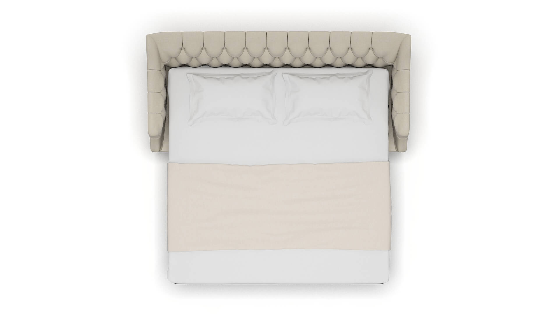 Shiraz Keylargo Almond Sofa Sleeper Espresso legs 3