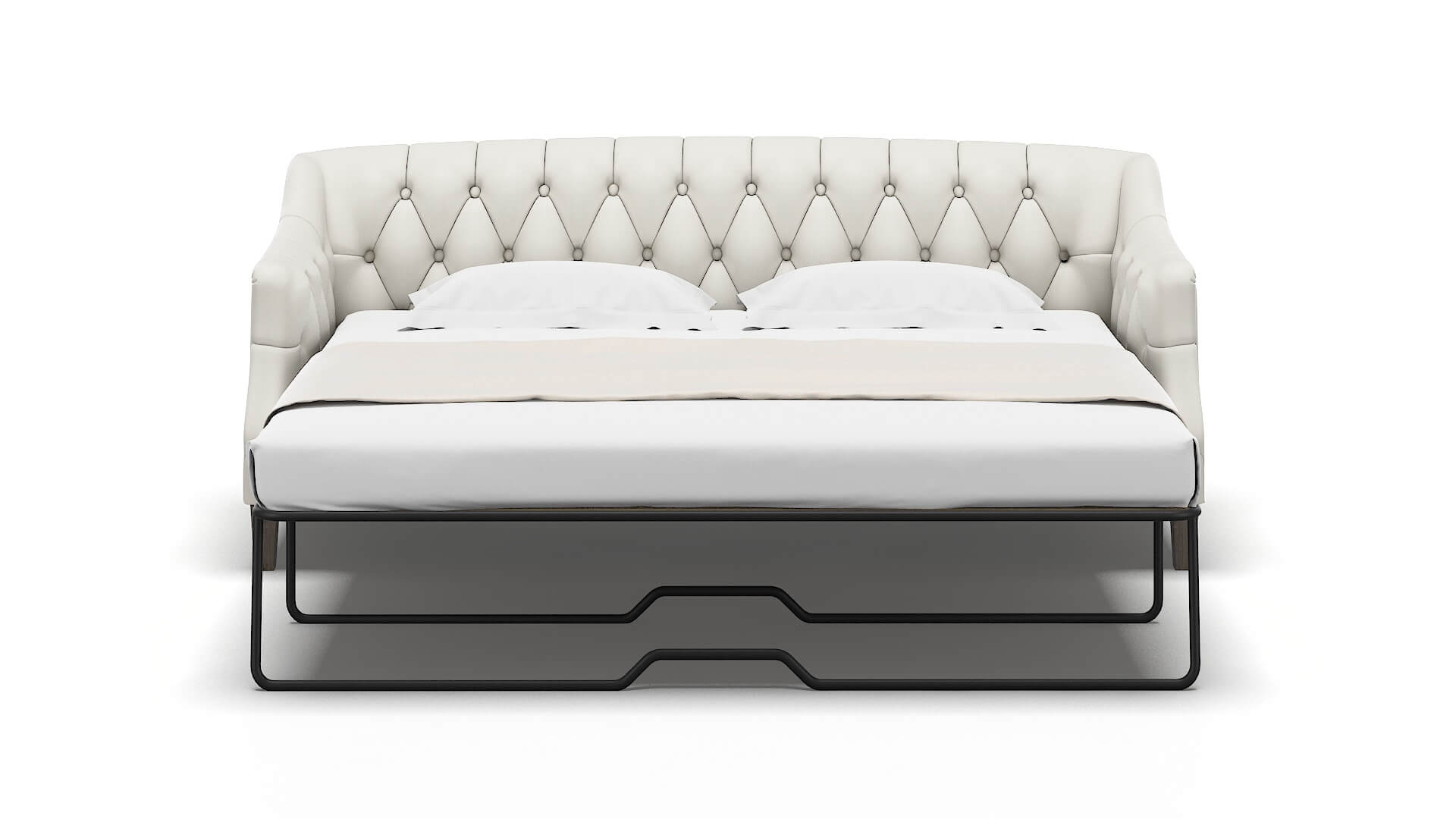 Shiraz Keylargo Oatmeal Sofa Sleeper Espresso legs 1