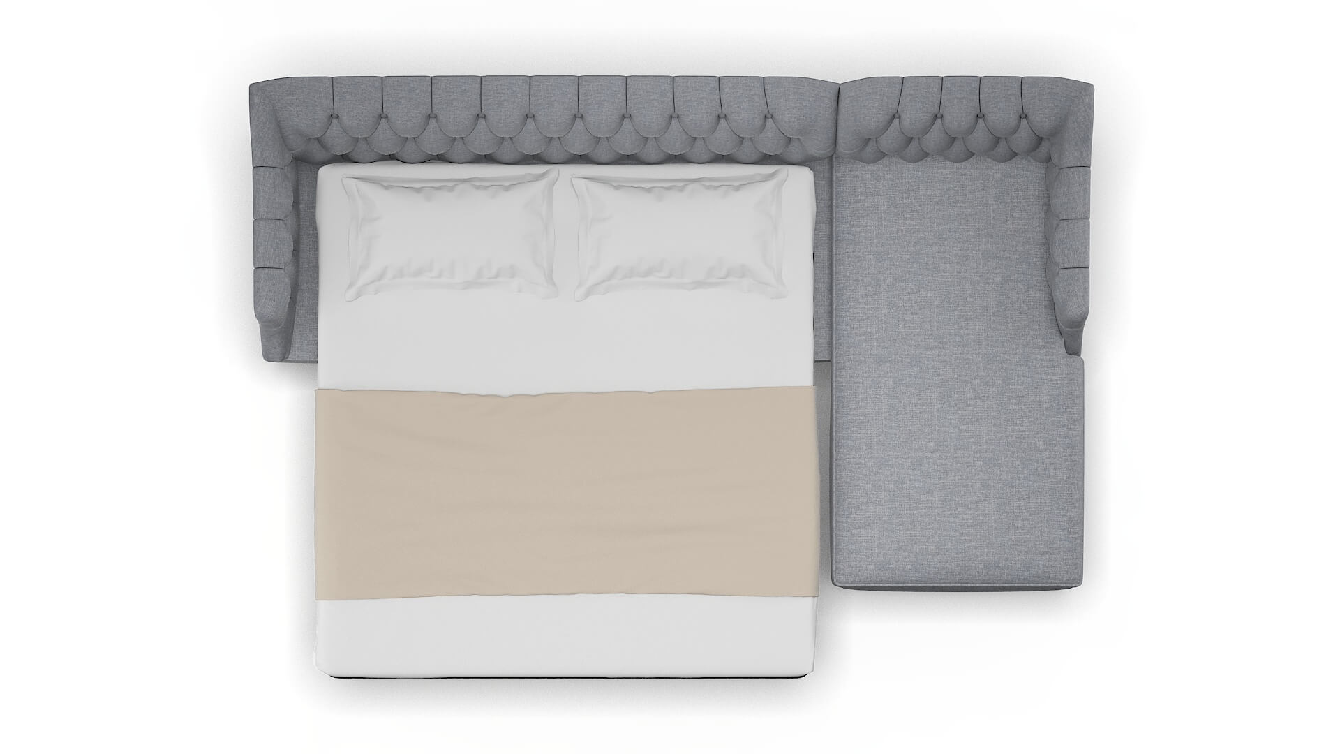 Shiraz Lana Ash Panel Sleeper Espresso legs 3