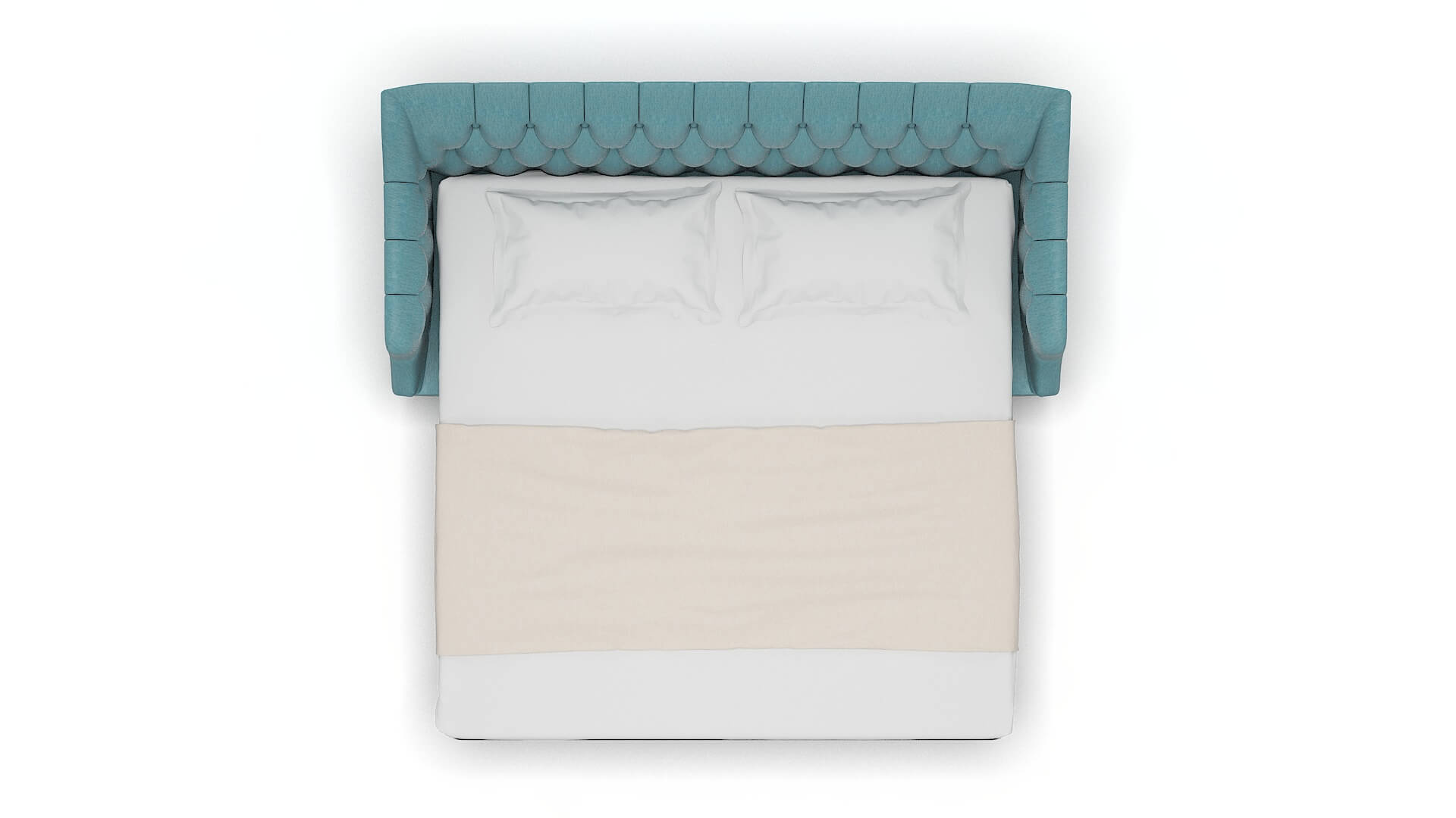 Shiraz Lana Peacock Sofa Sleeper Espresso legs 3