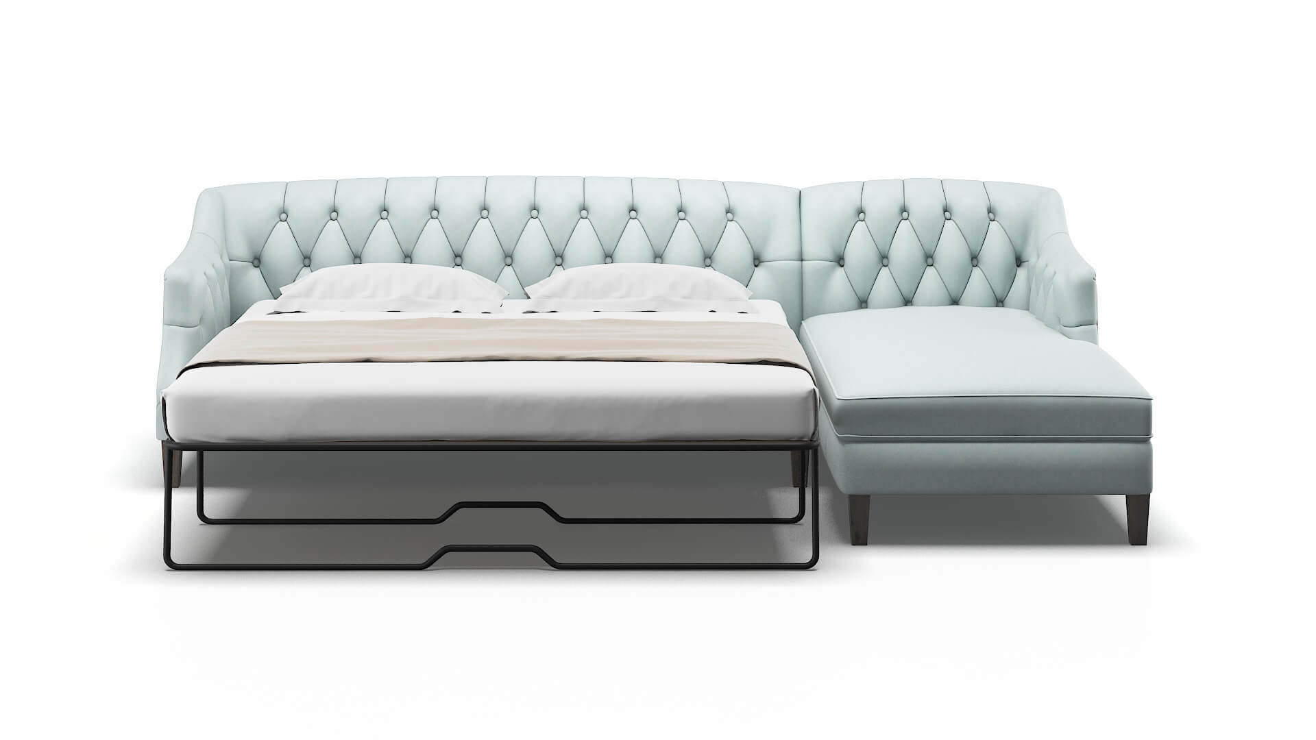 Shiraz Leslie Robins_egg Panel Sleeper Espresso legs 1