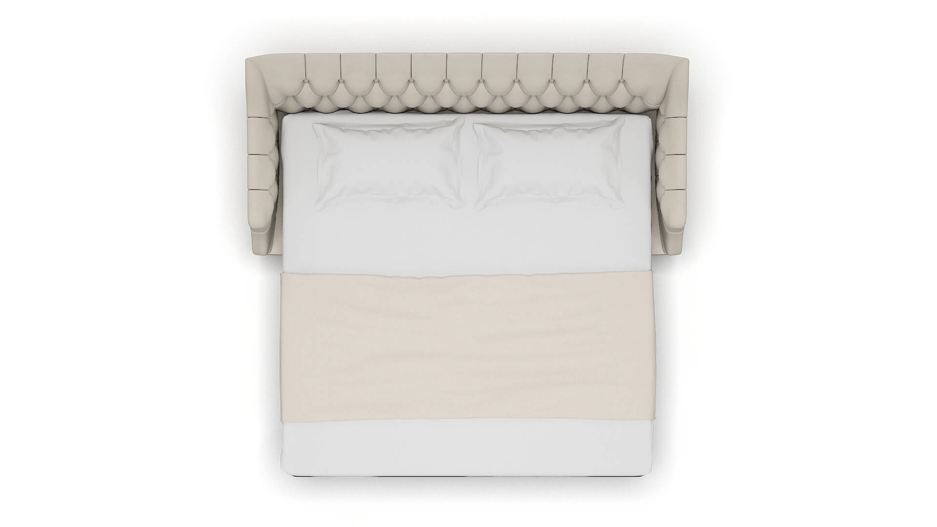 Shiraz Malibu Linen Sofa Sleeper Espresso legs 3