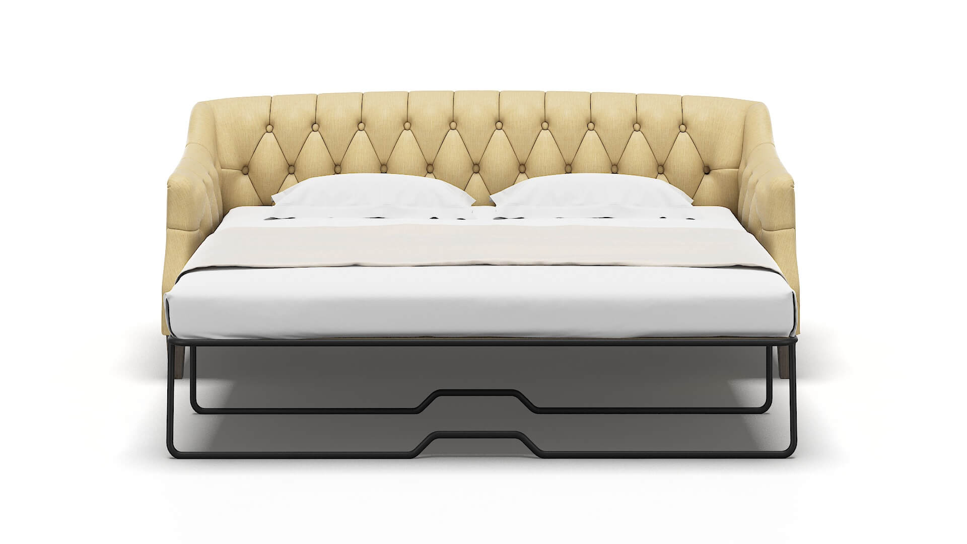 Shiraz Malibu Maize Sofa Sleeper Espresso legs 1