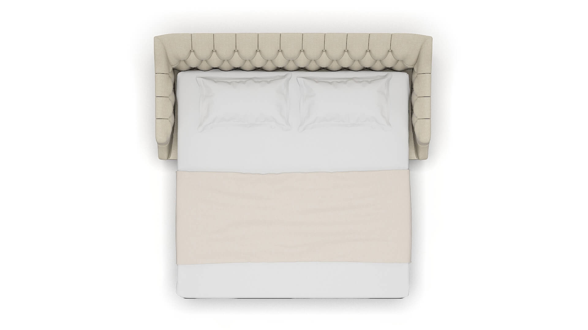 Shiraz Malibu Sand Sofa Sleeper Espresso legs 3