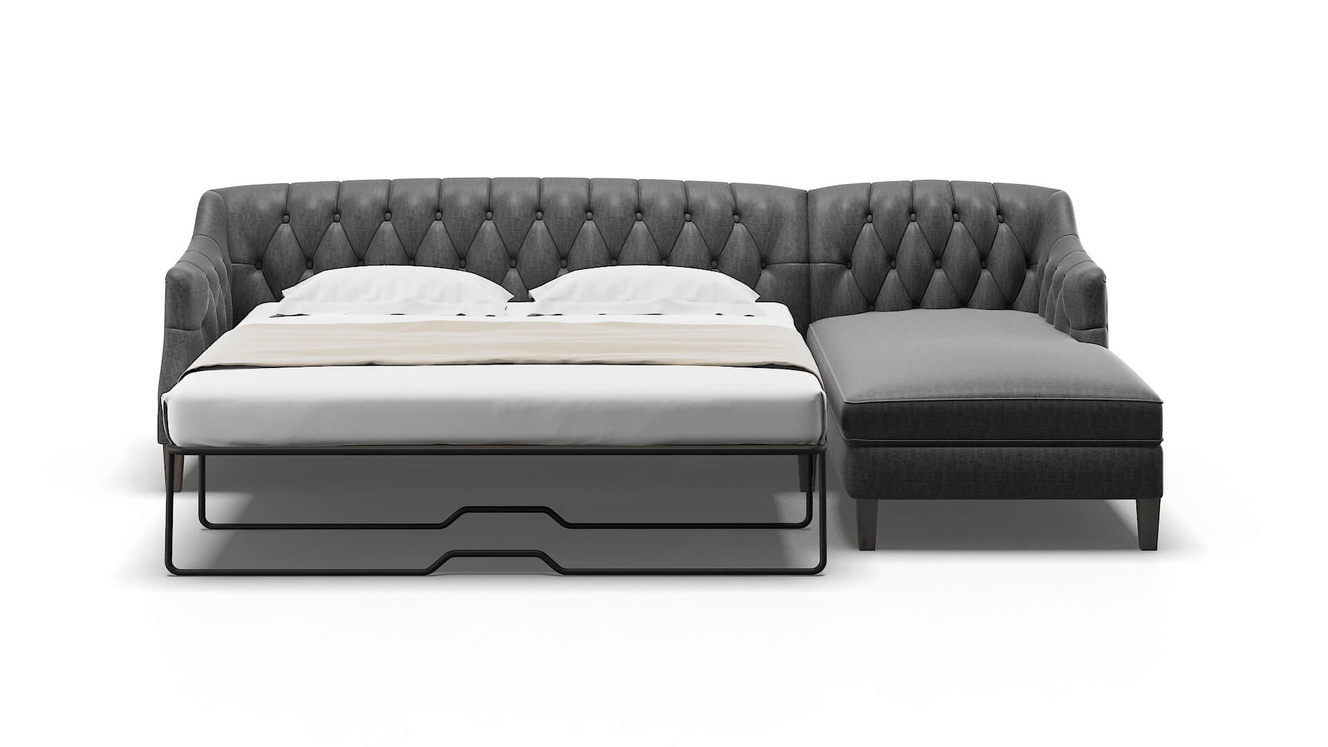 Shiraz Marcy Baltic Panel Sleeper Espresso legs 1