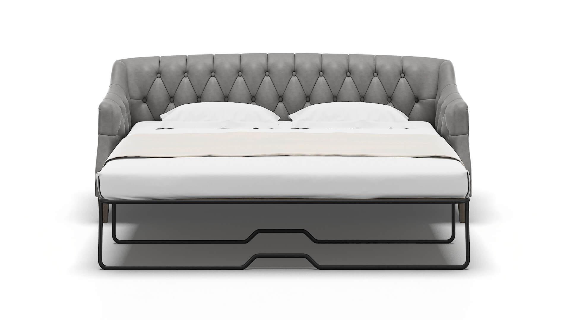 Shiraz Noble Smoke Sofa Sleeper Espresso legs 1