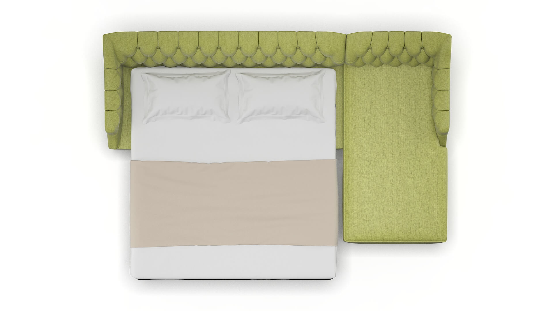 Shiraz Notion Appletini Panel Sleeper Espresso legs 3