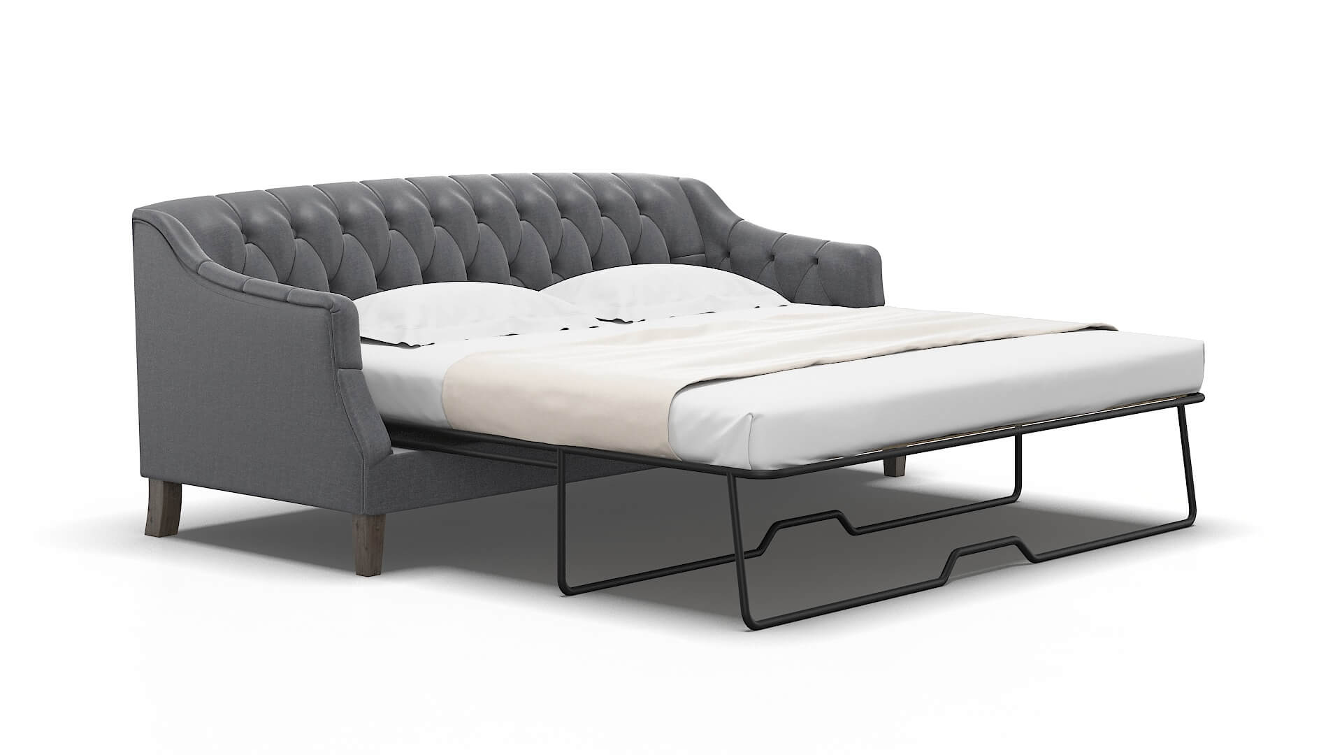 Shiraz Notion Graphite Sofa Sleeper Espresso legs 2