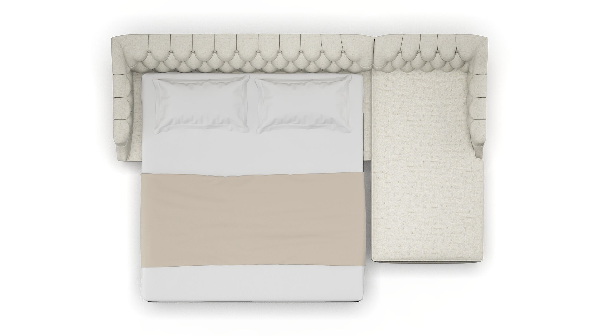 Shiraz Oceanside Birch Panel Sleeper Espresso legs 3