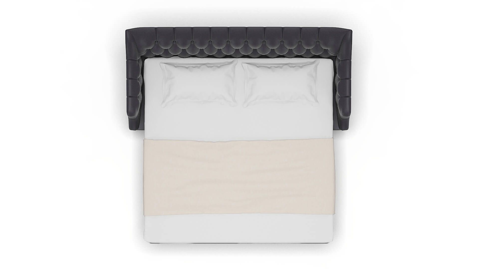 Shiraz Parker Charcoal Sofa Sleeper Espresso legs 3