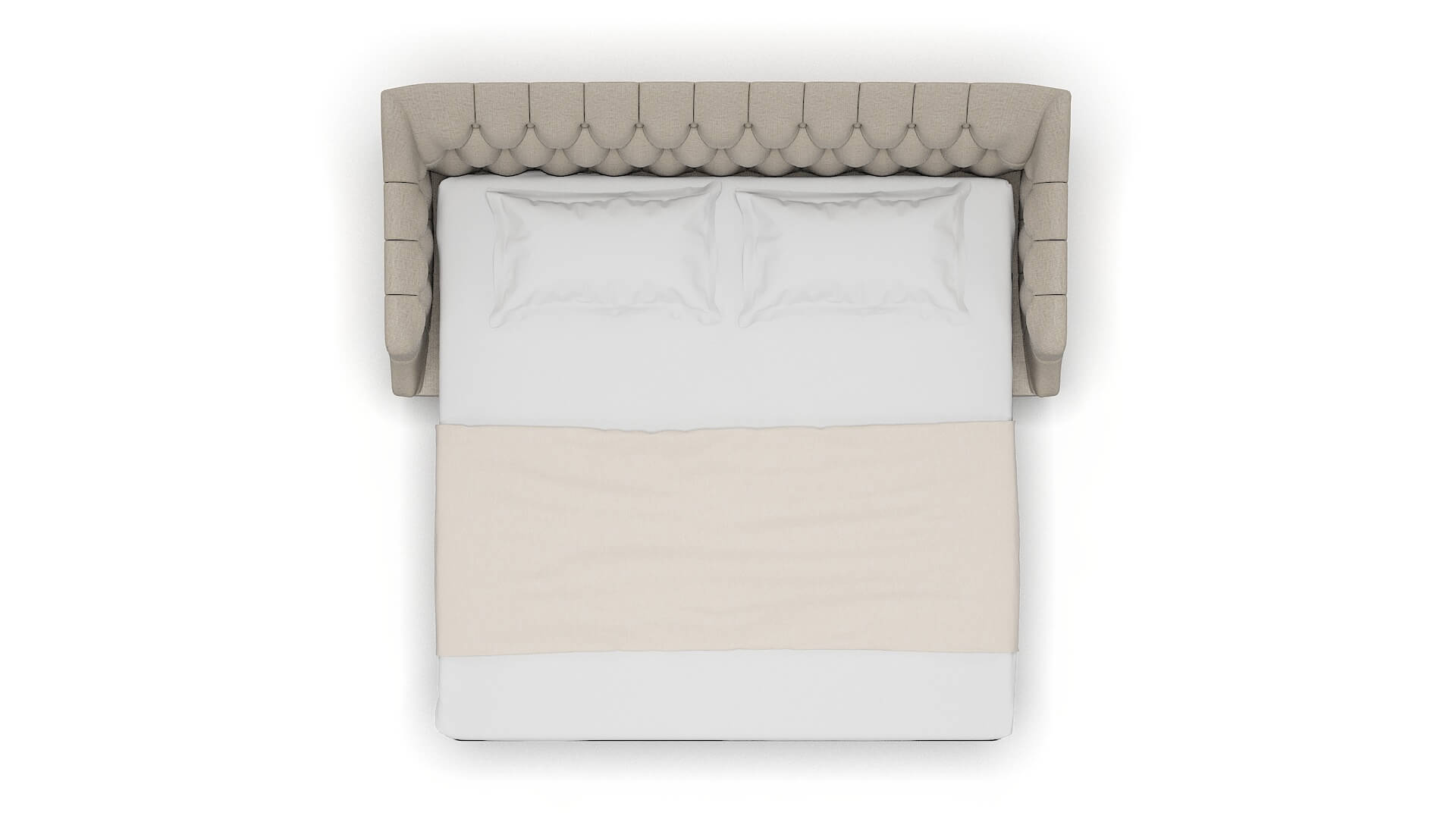 Shiraz Parker Wheat Sofa Sleeper Espresso legs 3