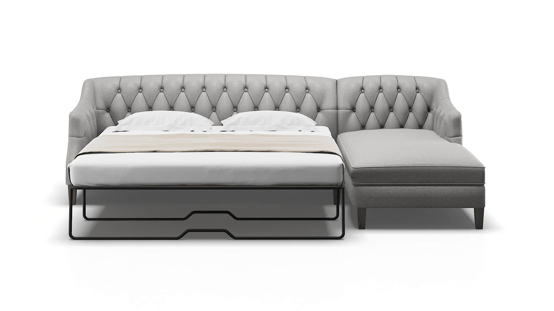 Shiraz Phoenix Smoke Panel Sleeper Espresso legs 1