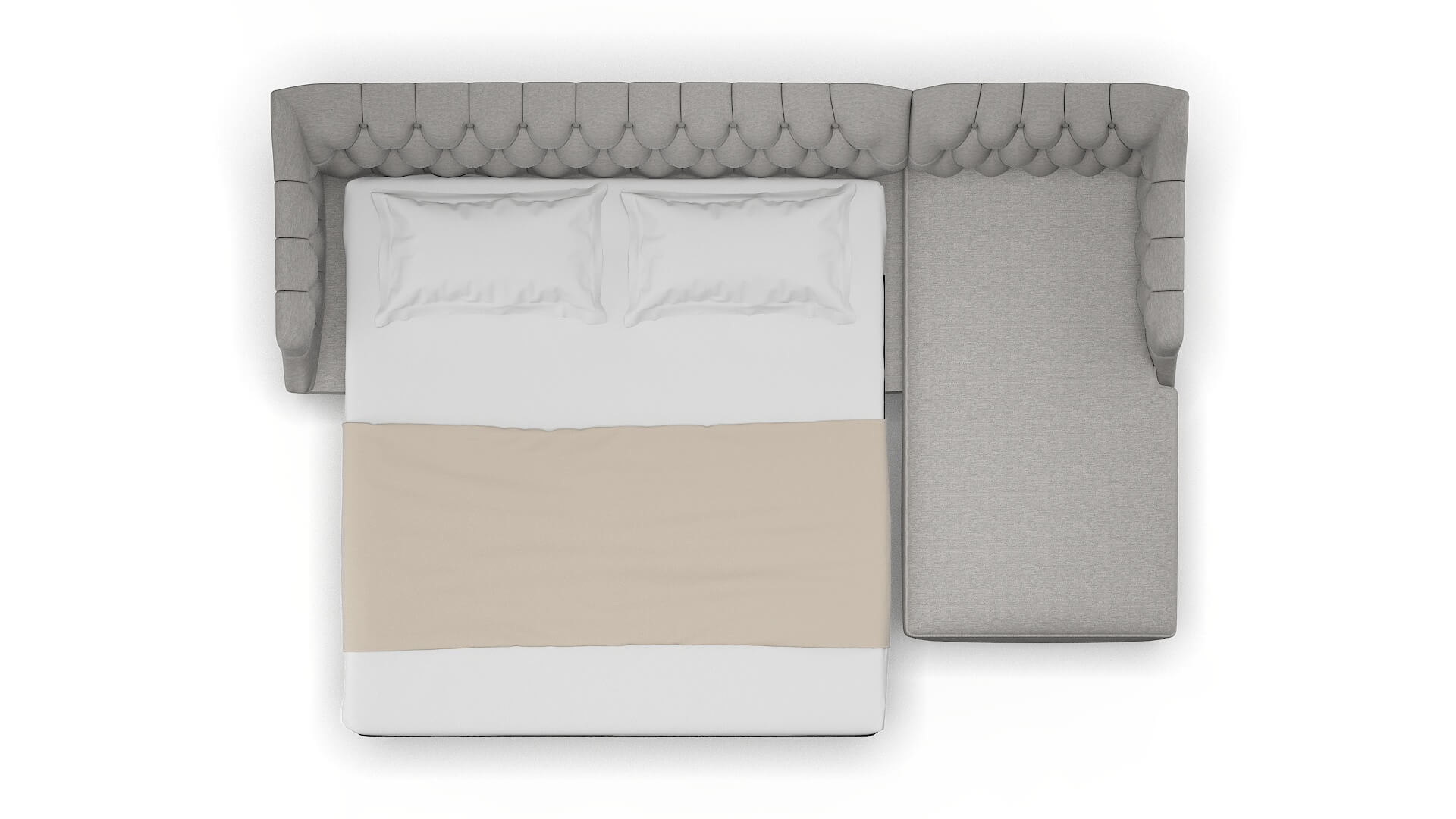 Shiraz Phoenix Smoke Panel Sleeper Espresso legs 3