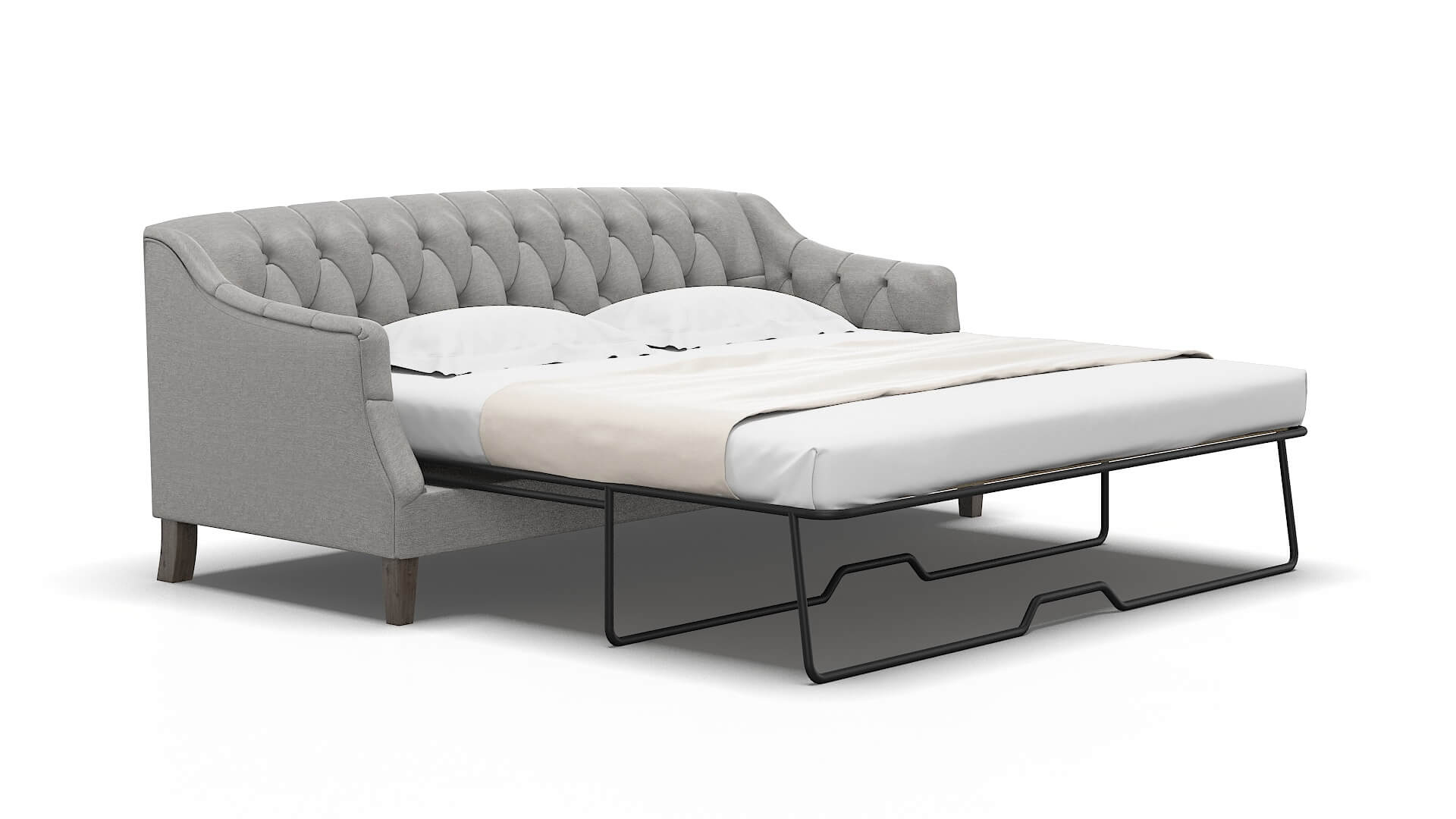 Shiraz Phoenix Smoke Sofa Sleeper Espresso legs 2