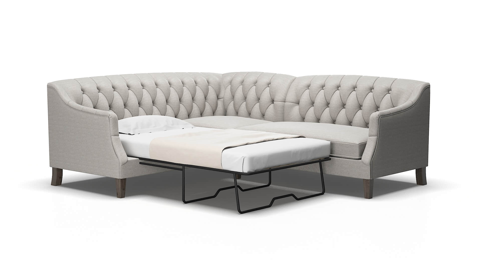 Shiraz Phoenix Sterling Sectional Sleeper Espresso legs 2
