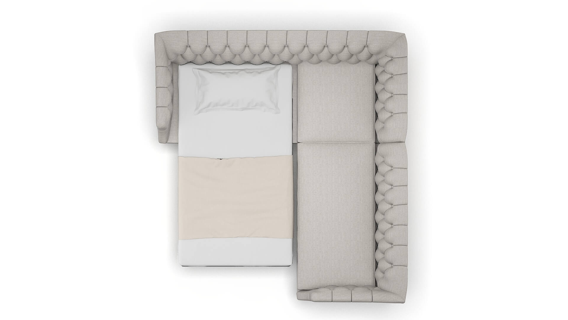 Shiraz Phoenix Sterling Sectional Sleeper Espresso legs 3