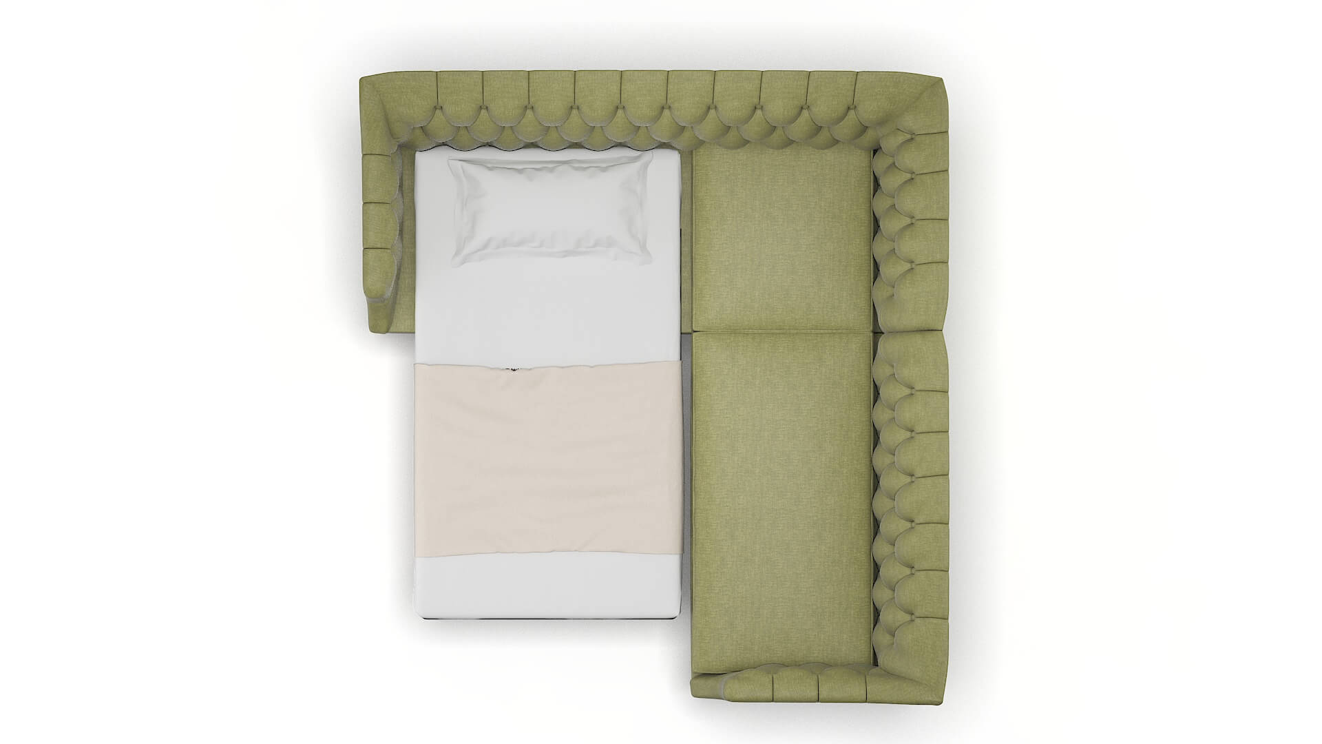 Shiraz Portland Basil Sectional Sleeper Espresso legs 3