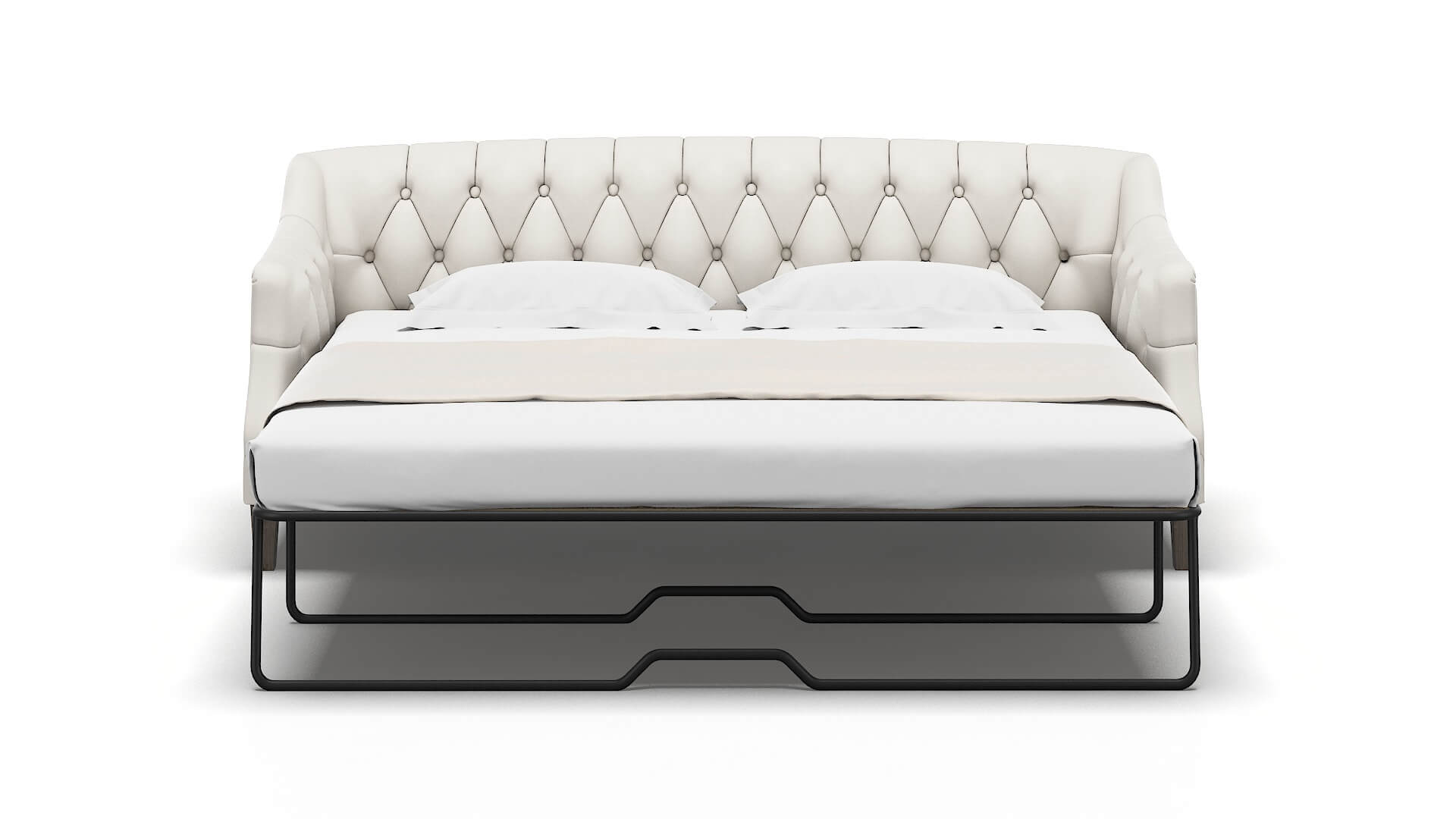 Shiraz Redondo Pearl Sofa Sleeper Espresso legs 1