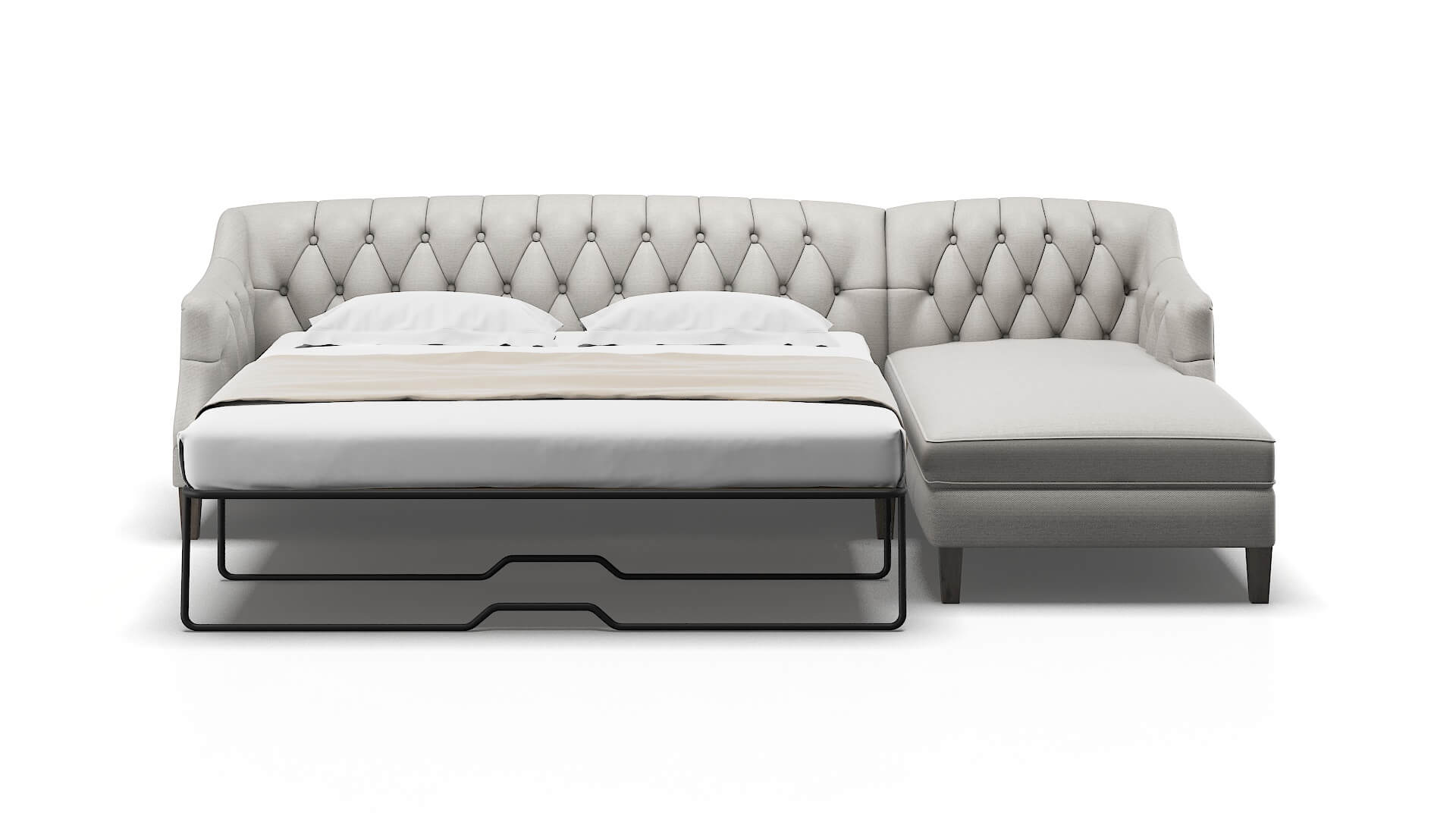 Shiraz Redondo Stone Panel Sleeper Espresso legs 1