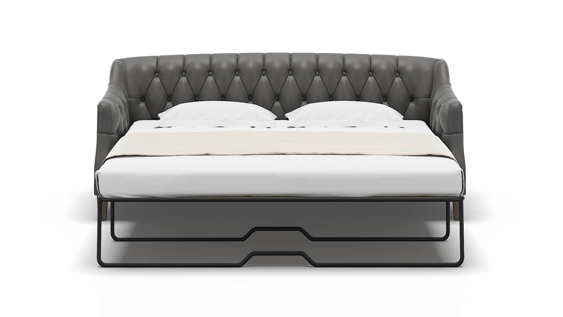 Shiraz Rocket Charcoal Sofa Sleeper Espresso legs 1