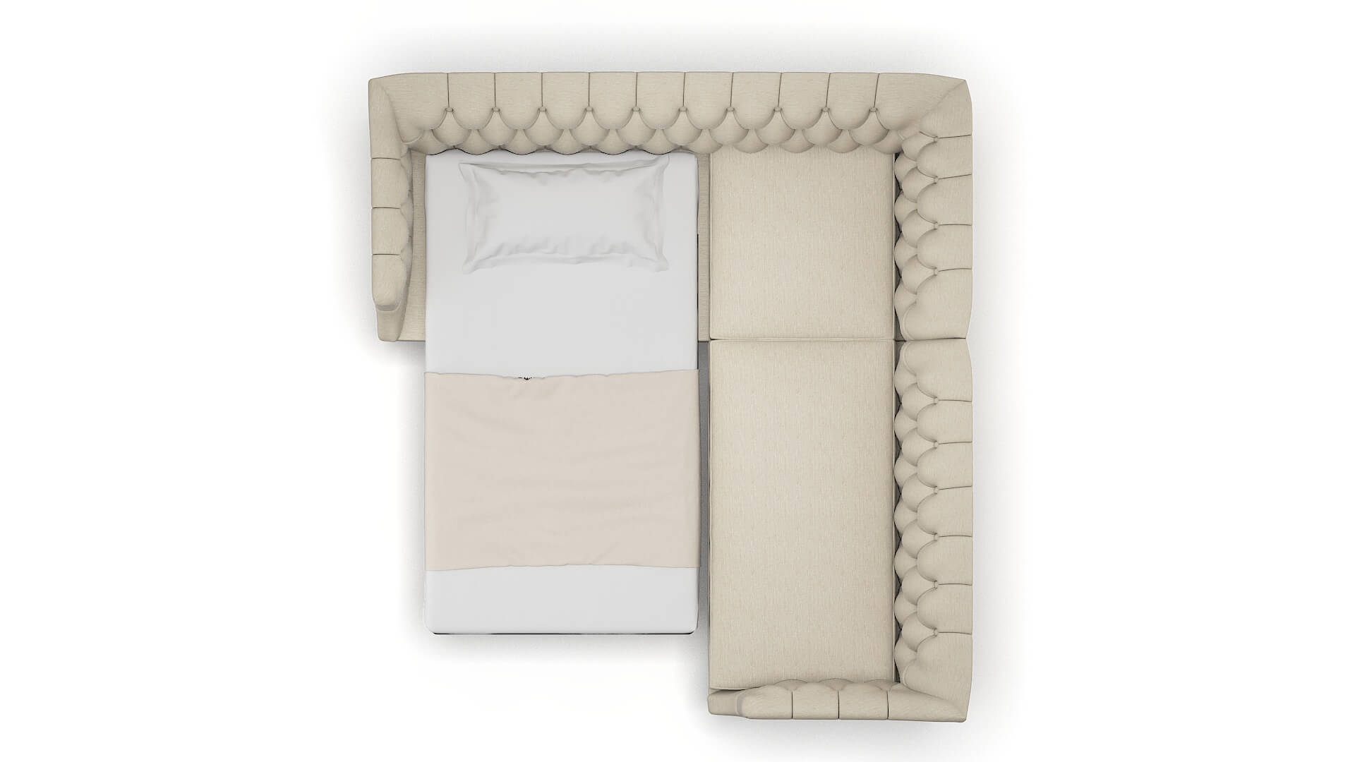 Shiraz Rocket Dove Sectional Sleeper Espresso legs 3