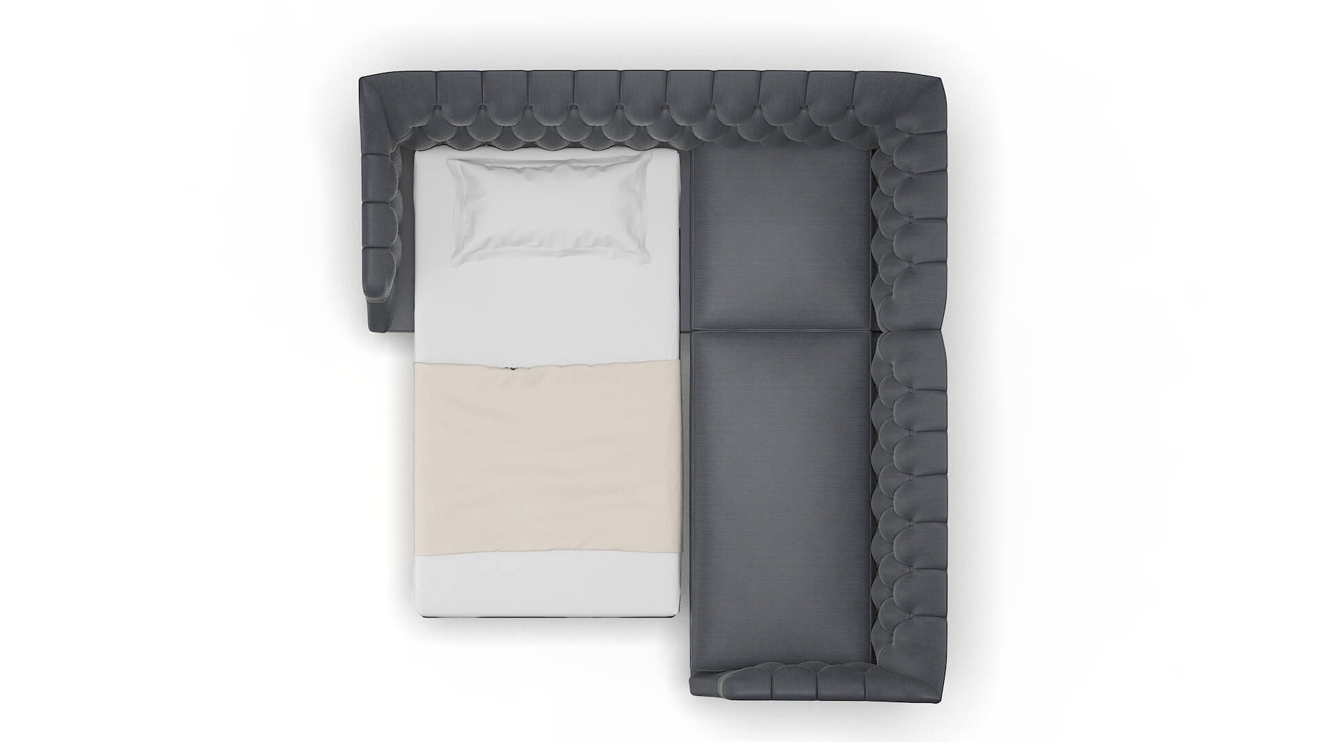 Shiraz Rocket Eclipse Sectional Sleeper Espresso legs 3