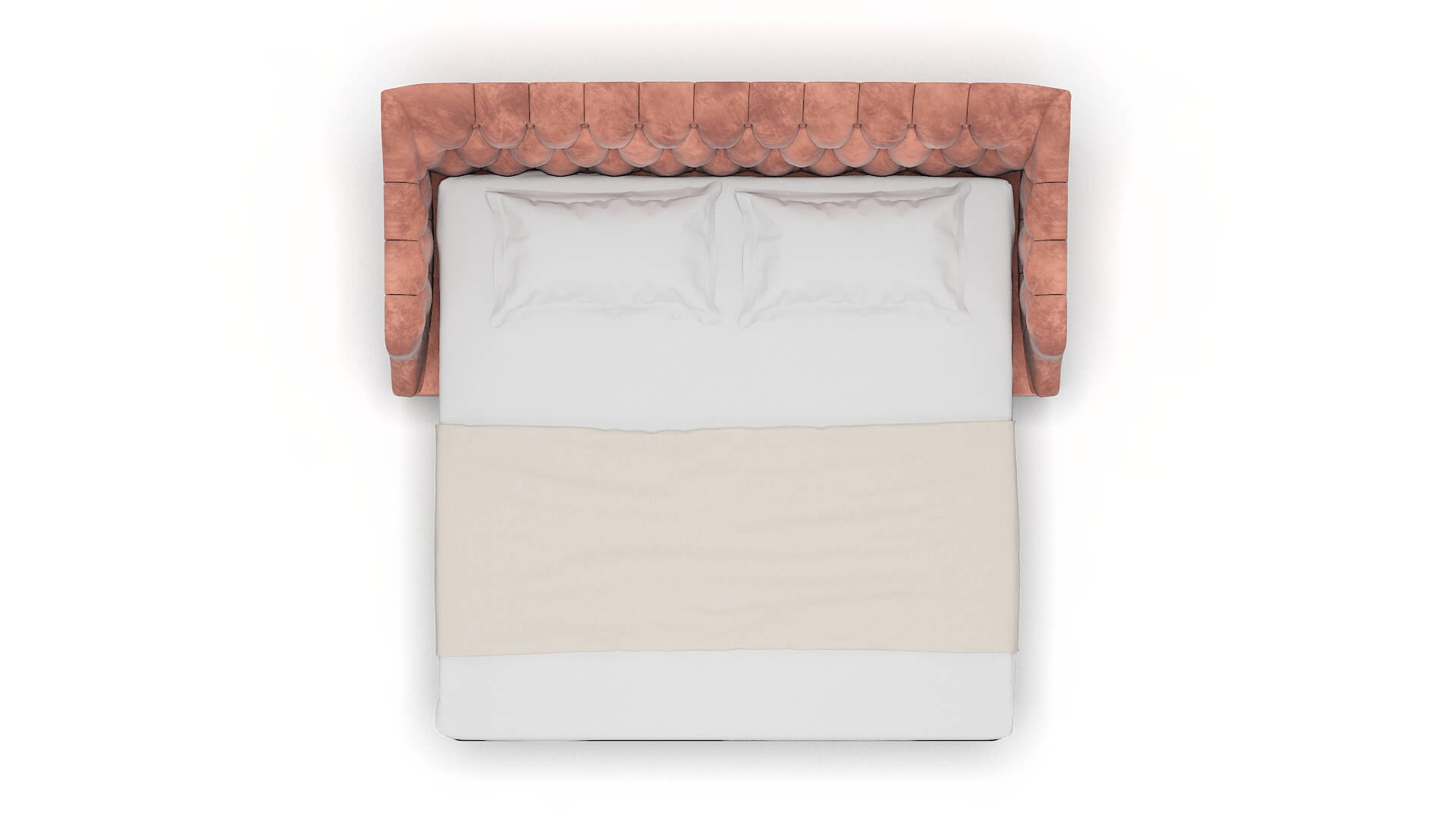 Shiraz Royale Blush Sofa Sleeper Espresso legs 3