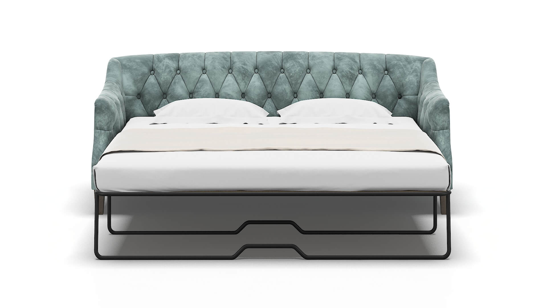 Shiraz Royale Cloud Sofa Sleeper Espresso legs 1