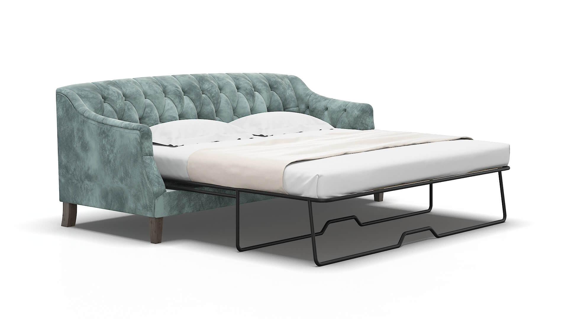 Shiraz Royale cloud Sofa sleeper Espresso Legs  2