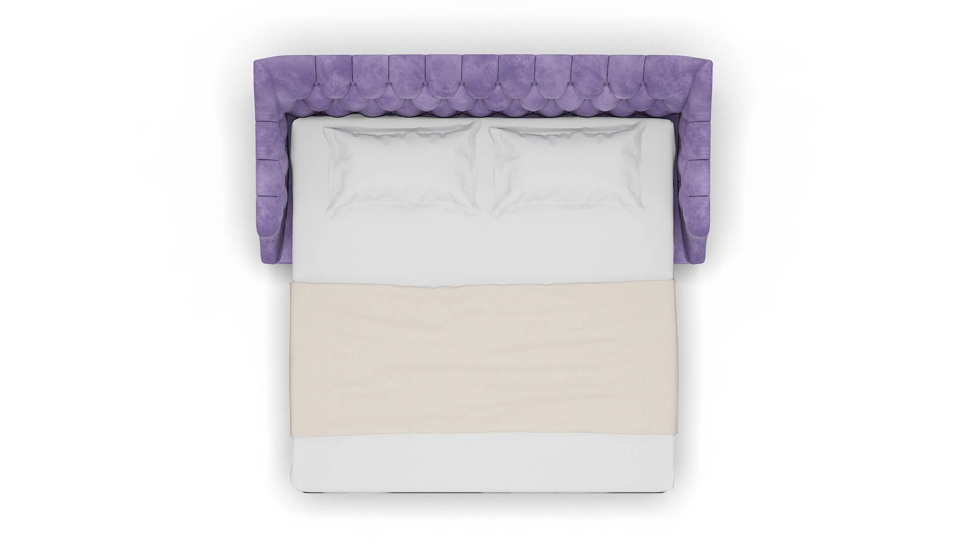 Shiraz Royale Lavender Sofa Sleeper Espresso legs 3