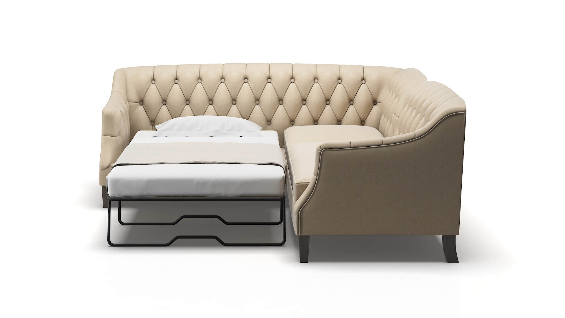 Shiraz Royale Mondo Sectional Sleeper Espresso legs 1