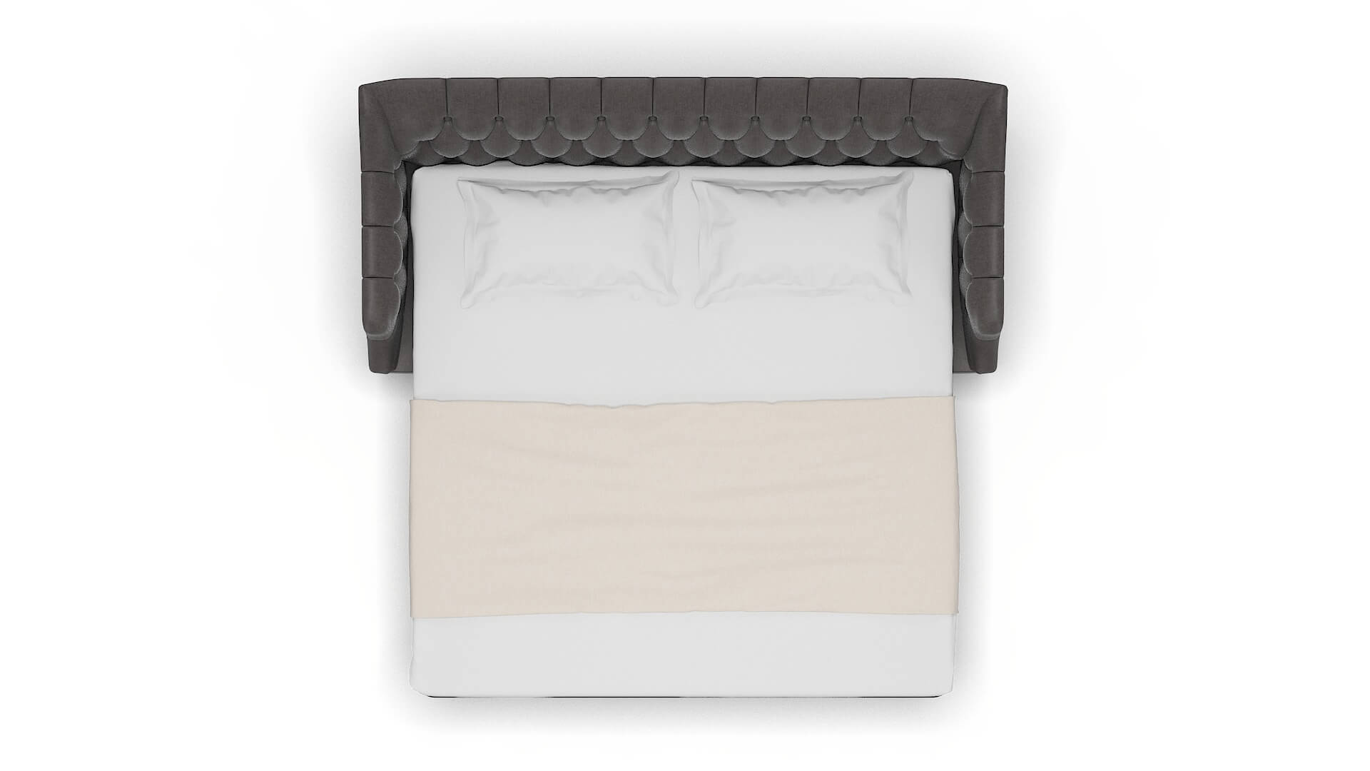 Shiraz Sasha Grey Sofa Sleeper Espresso legs 3