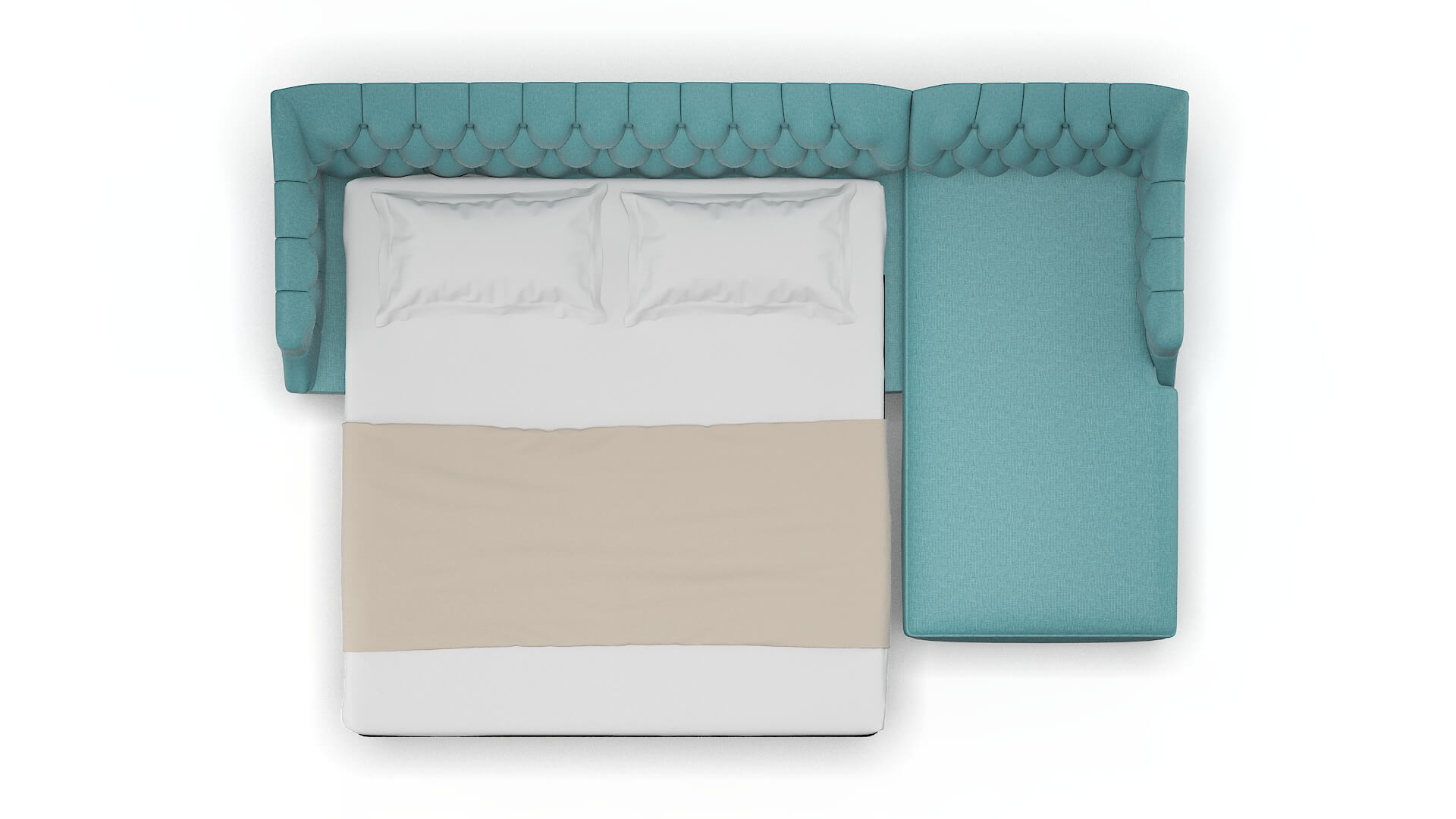 Shiraz Simplex Aquavita Panel Sleeper Espresso legs 3