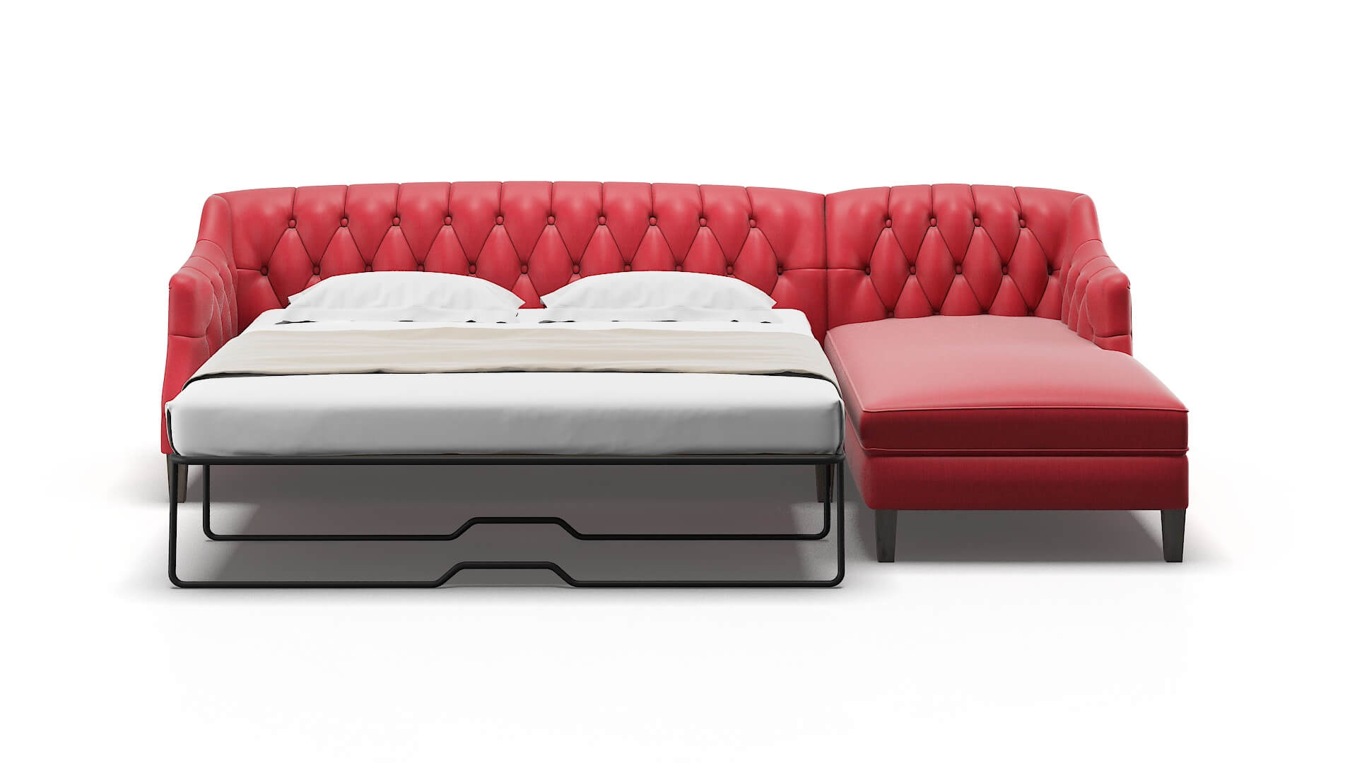 Shiraz Sorrento Berry Panel Sleeper Espresso legs 1