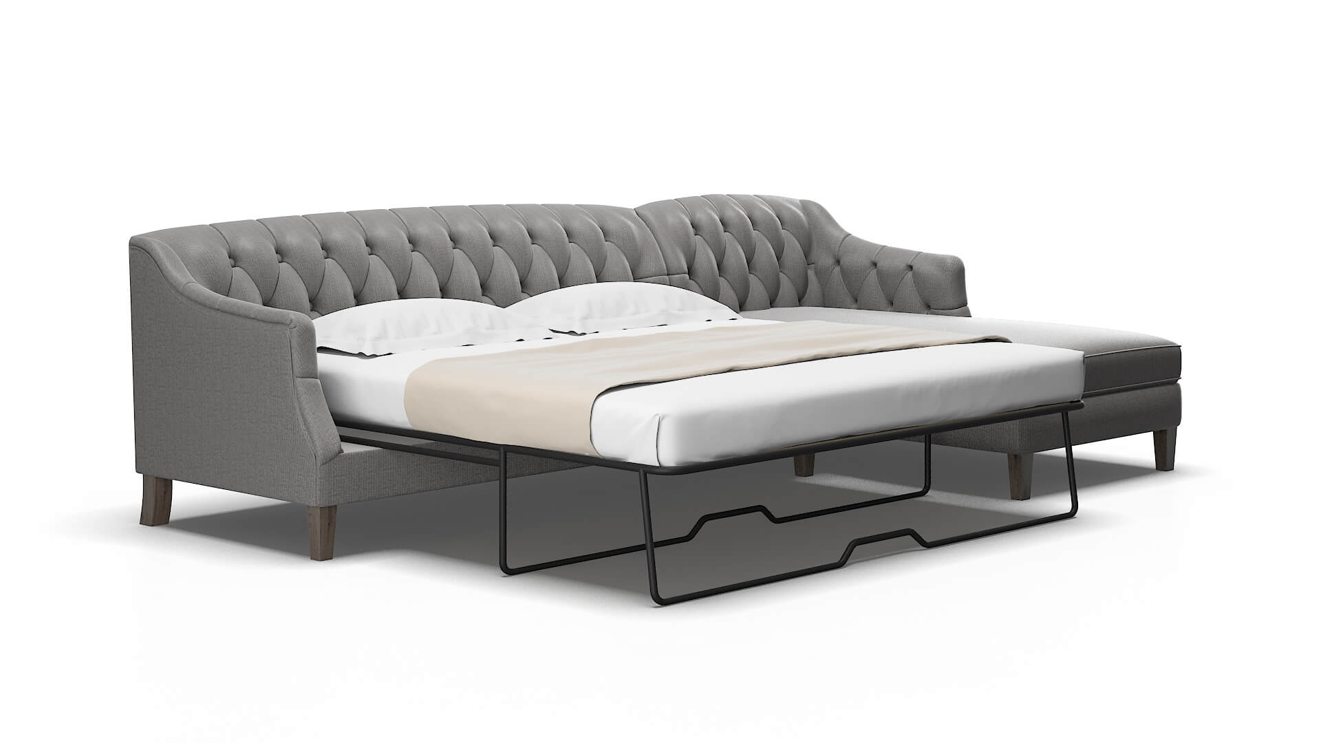 Shiraz Terrain oatmeal Panel sleeper Espresso Legs  2