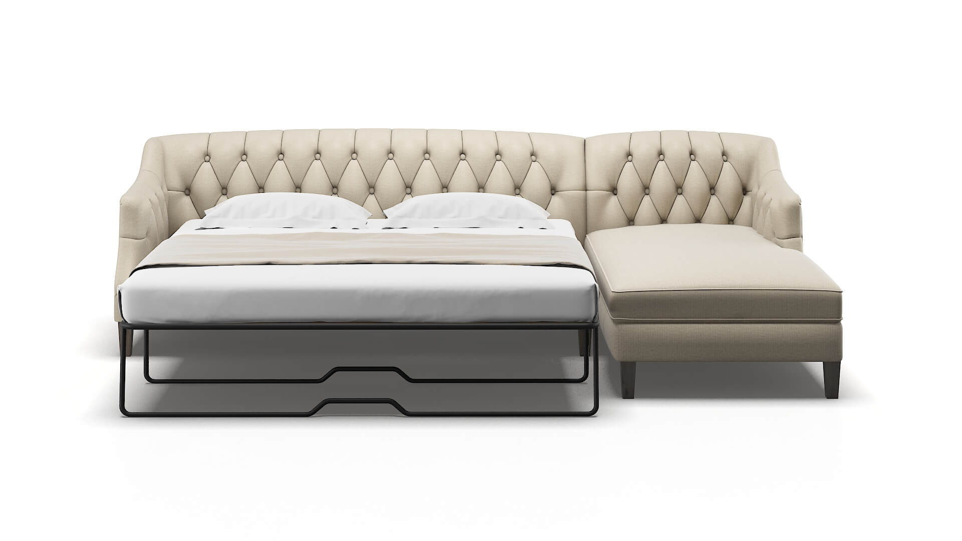 Shiraz Urban_d Silver Panel Sleeper Espresso legs 1