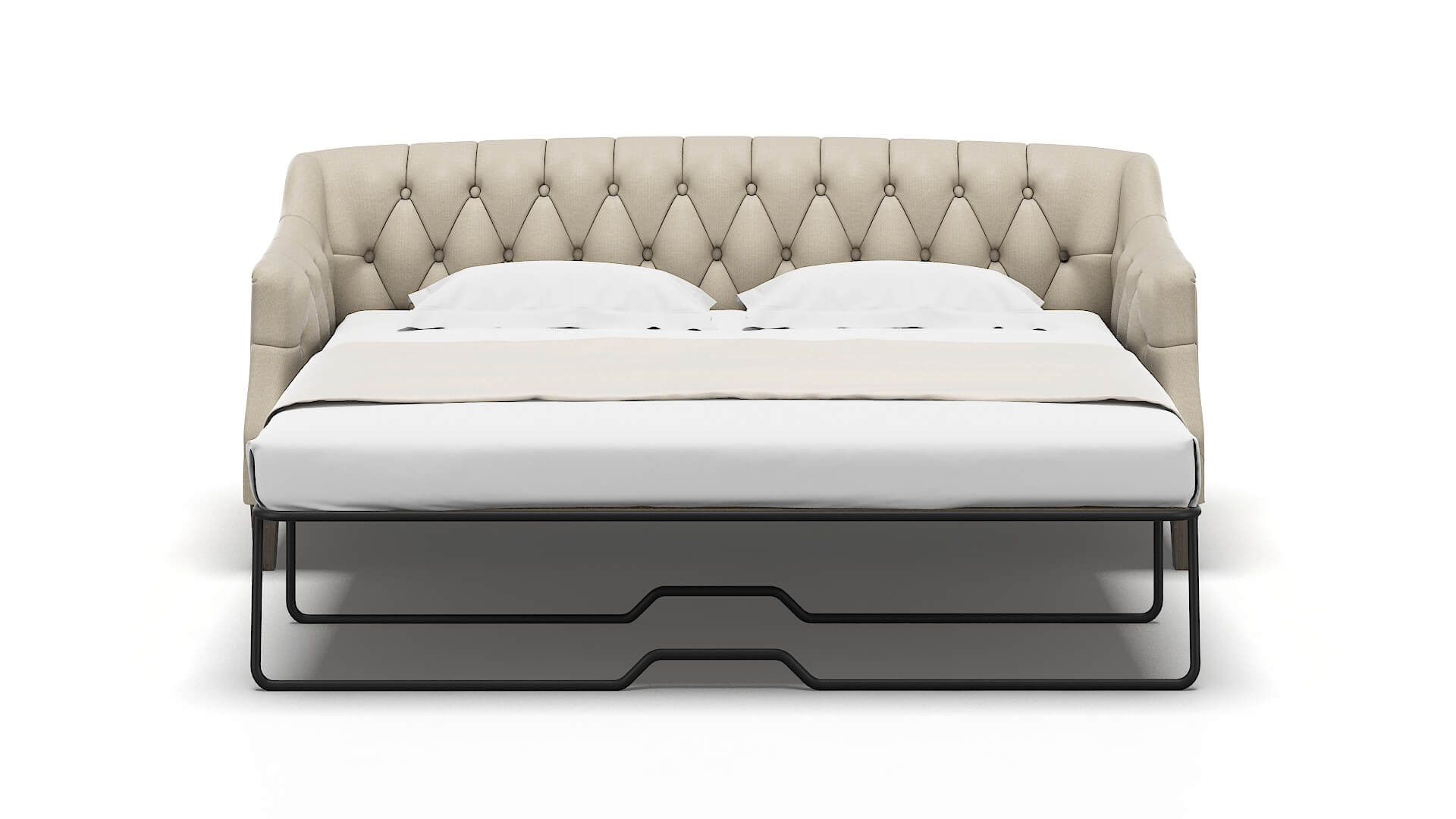 Shiraz Urban_d Silver Sofa Sleeper Espresso legs 1