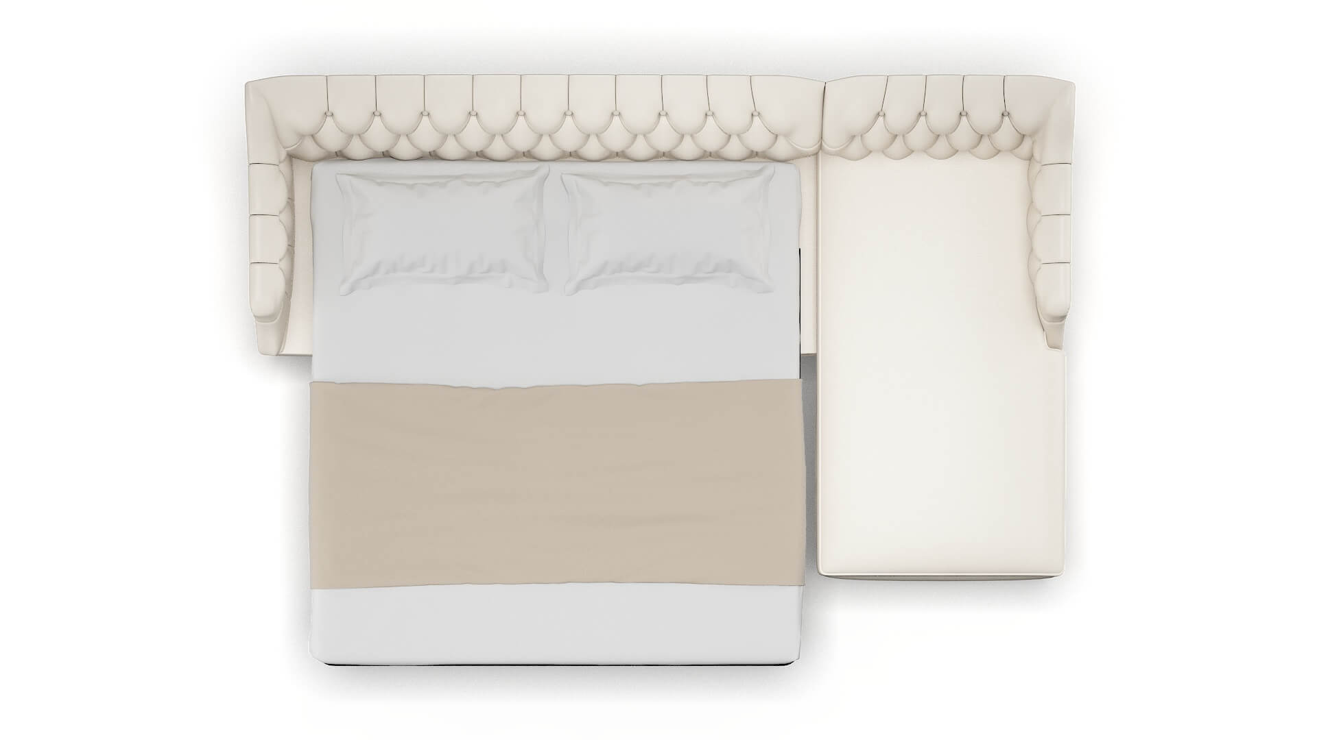 Shiraz Urban_d Snow Panel Sleeper Espresso legs 3