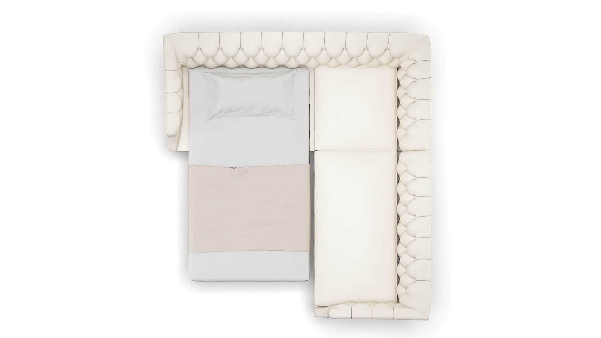 Shiraz Urban_d Snow Sectional Sleeper Espresso legs 3