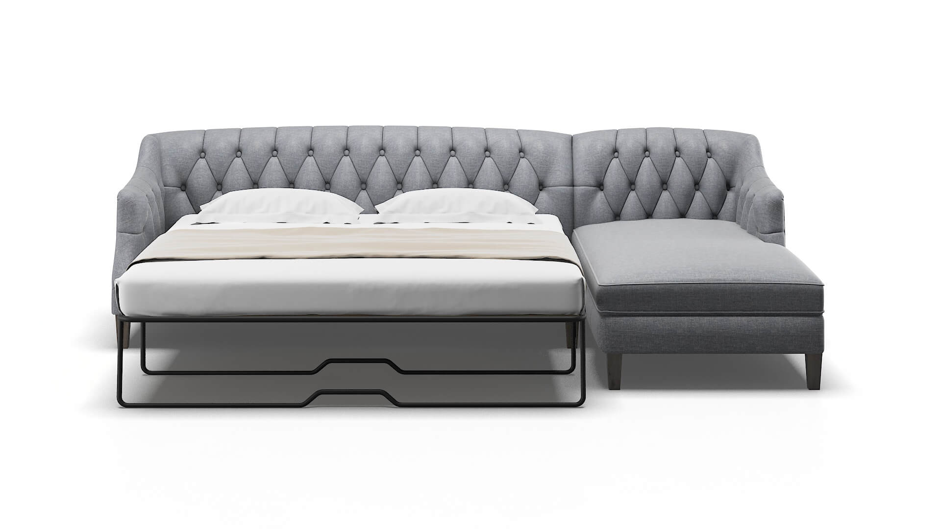 Shiraz Venus Mist Panel Sleeper Espresso legs 1