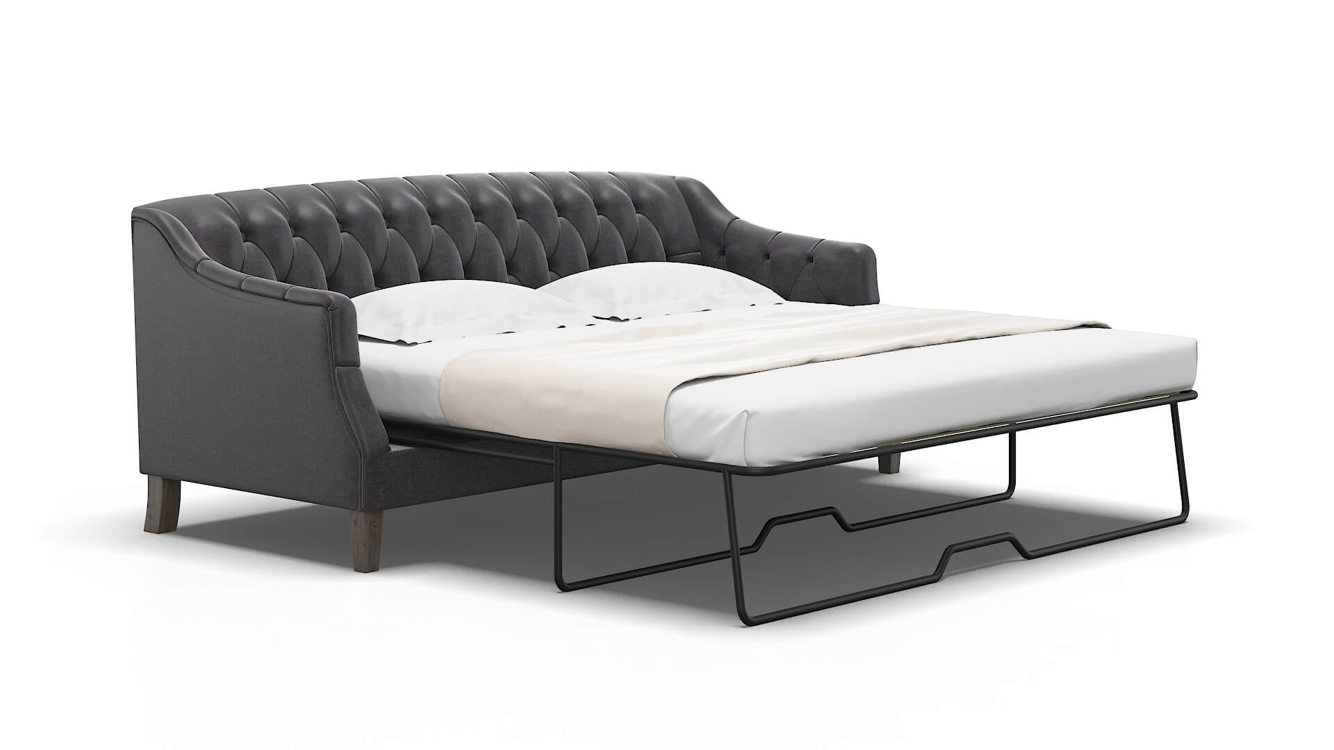 Shiraz Venus Onyx Sofa Sleeper Espresso legs 2