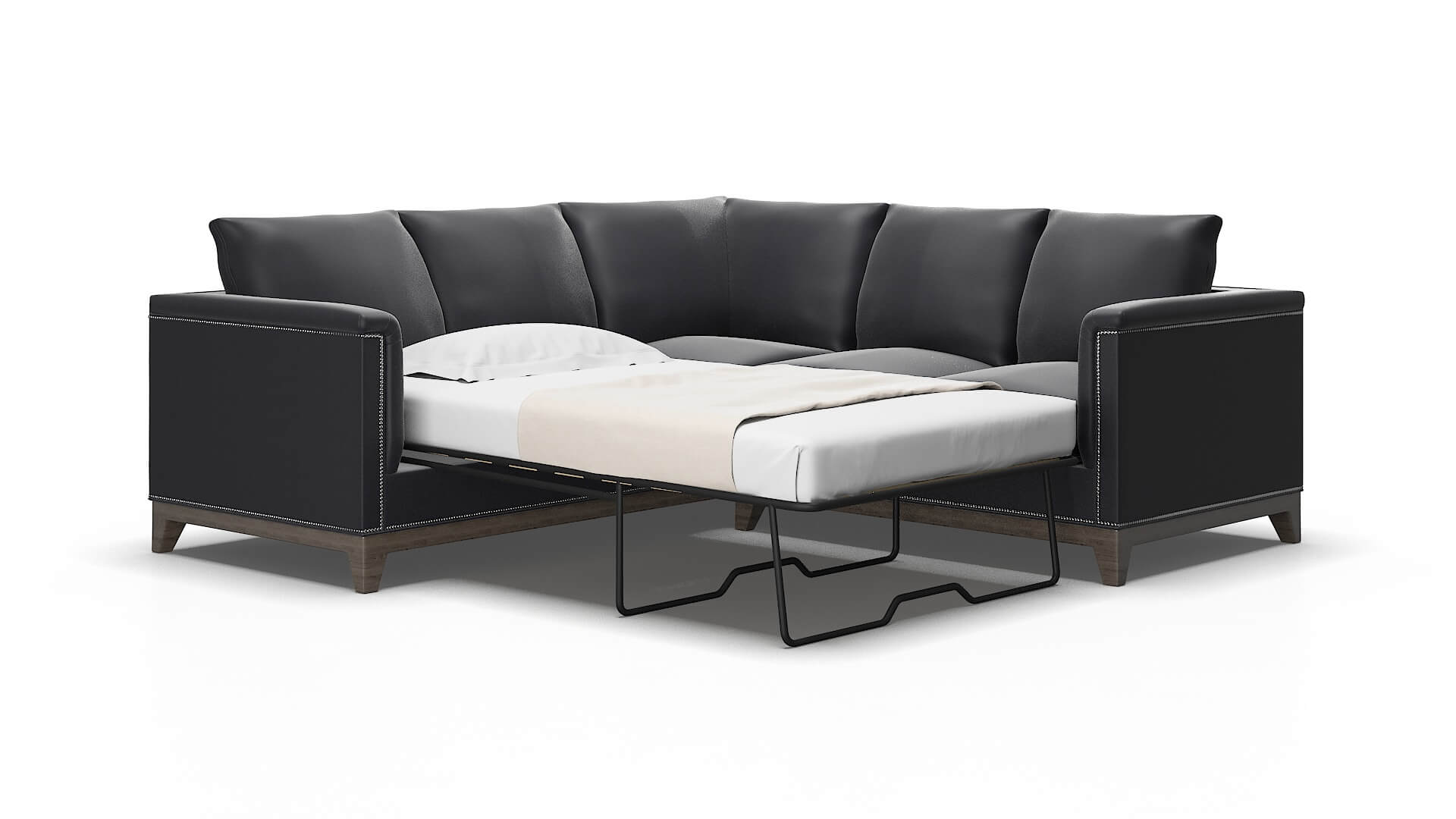 Sofia Atlas_plz navy Sectional sleeper Espresso Legs  2