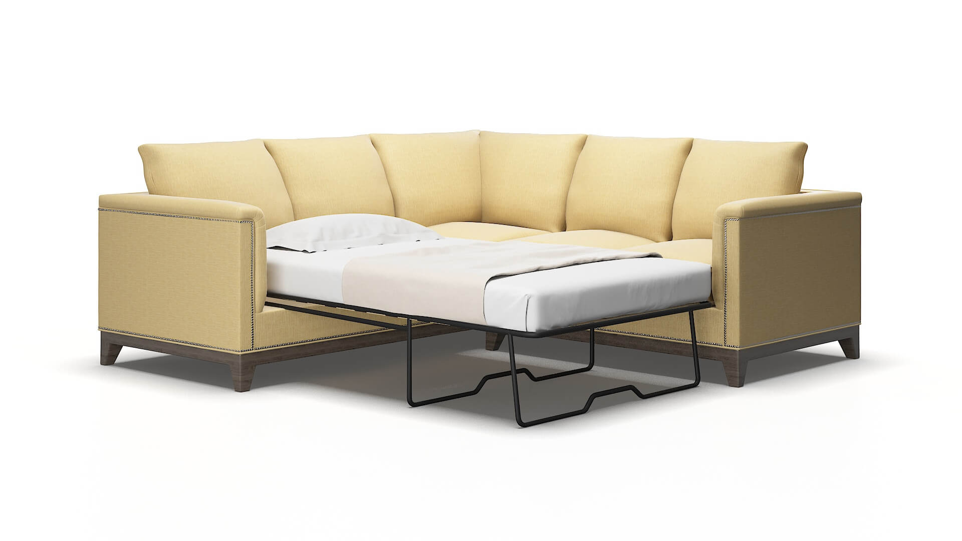Sofia Avalon_hp ginger Sectional sleeper Espresso Legs  2