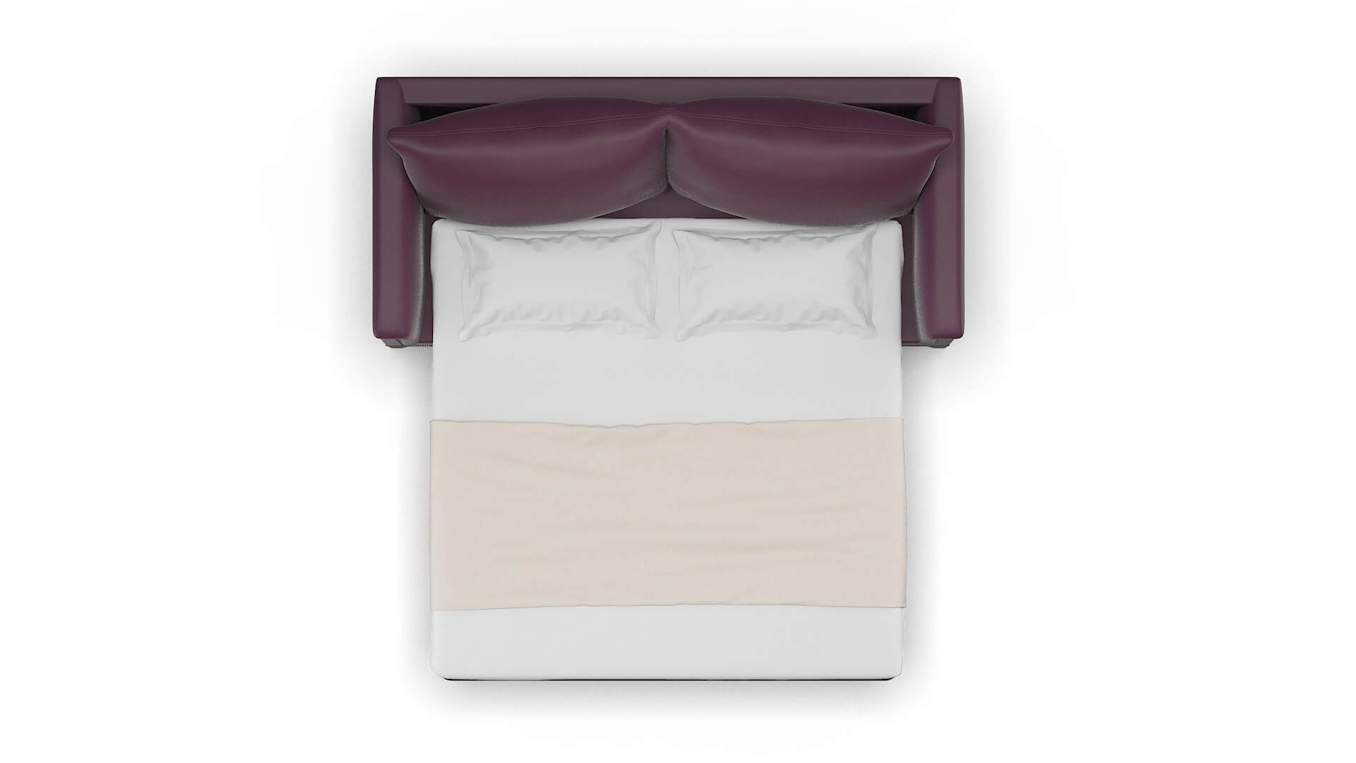 Sofia Bella Aubergine Sofa Sleeper Espresso legs 3